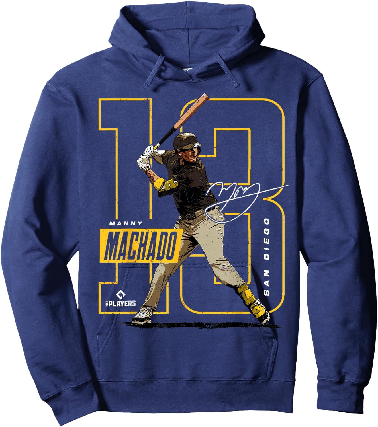 Manny Machado | San Diego Baseball MLB Players | MLBMAC4055 Hoodie - Hoodie | Navy