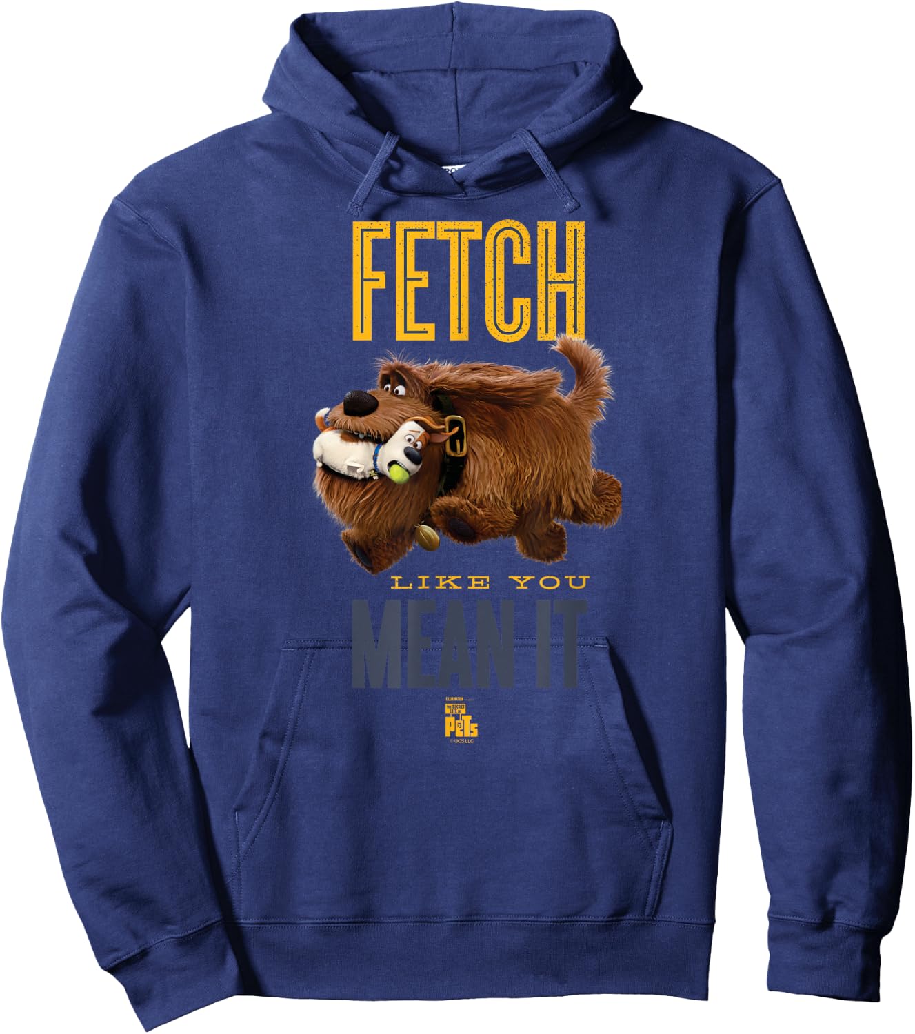 The Secret Life of Pets Duke Fetch Like You Mean It Hoodie - Hoodie | Navy