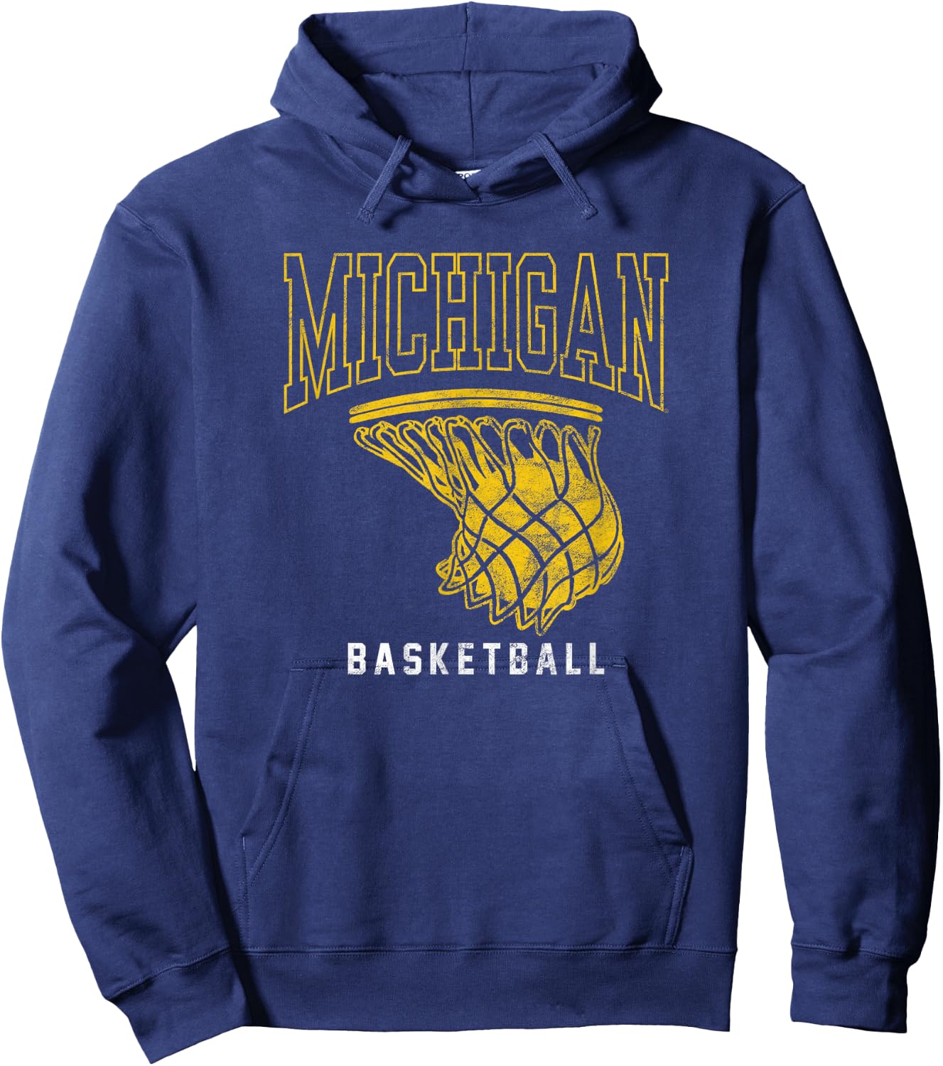University of Michigan Wolverines U of M Basketball Hoop Hoodie - Hoodie | Navy