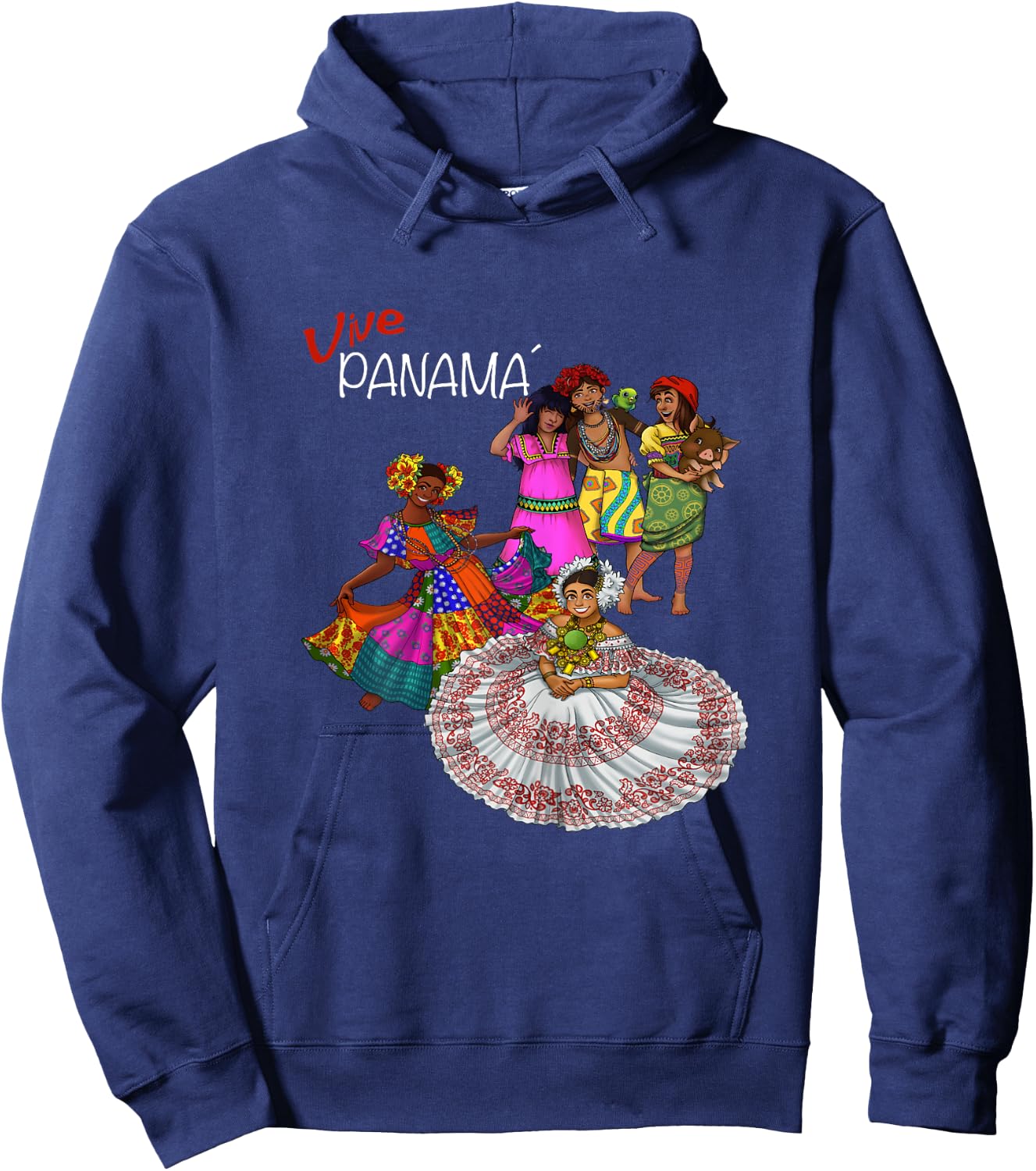 Panamanian Pride and Heritage Hoodie - Hoodie | Navy