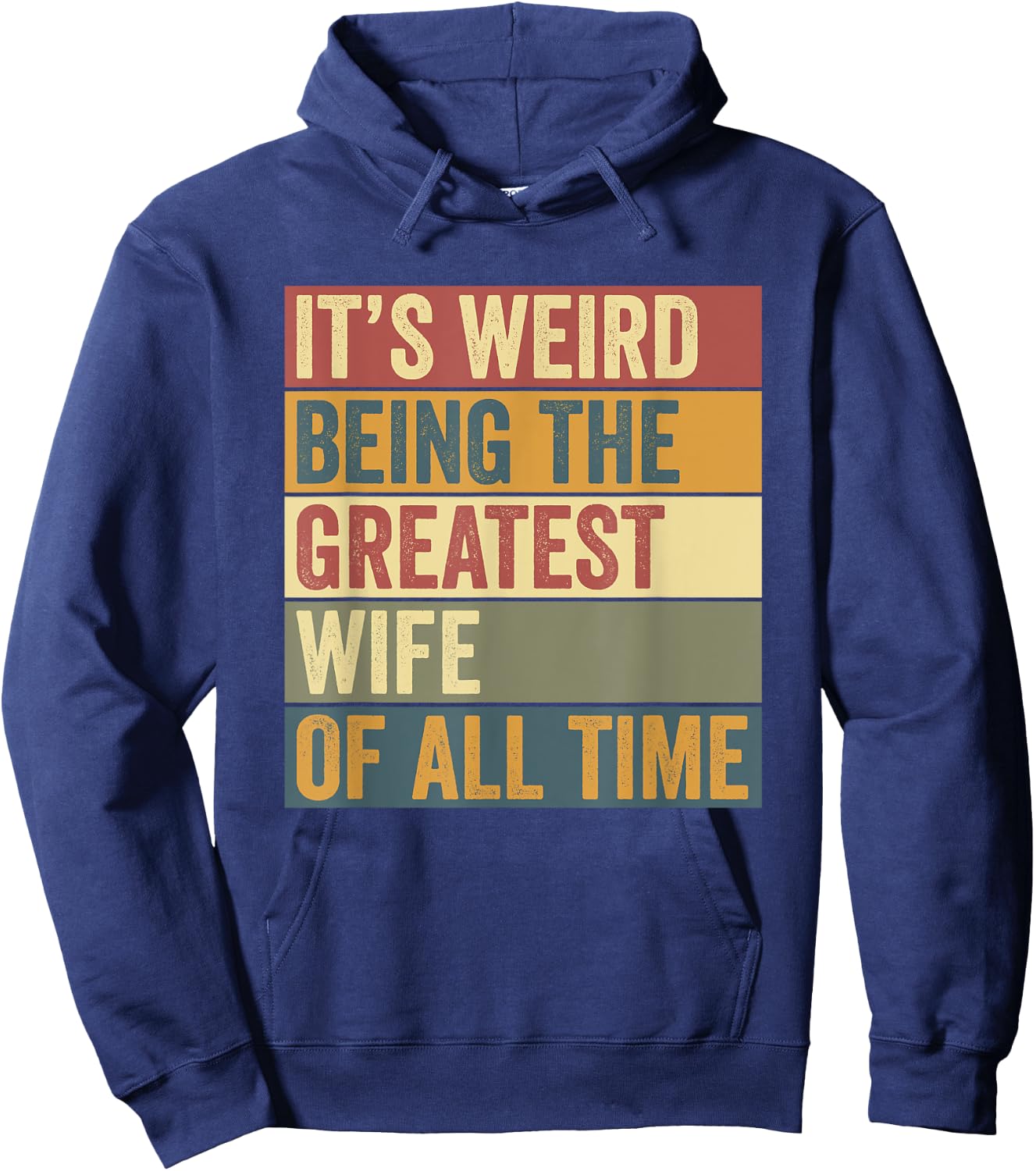 Cartba Husband & Wife Co. Funny Greatest Wife Saying Hoodie - Hoodie | Navy