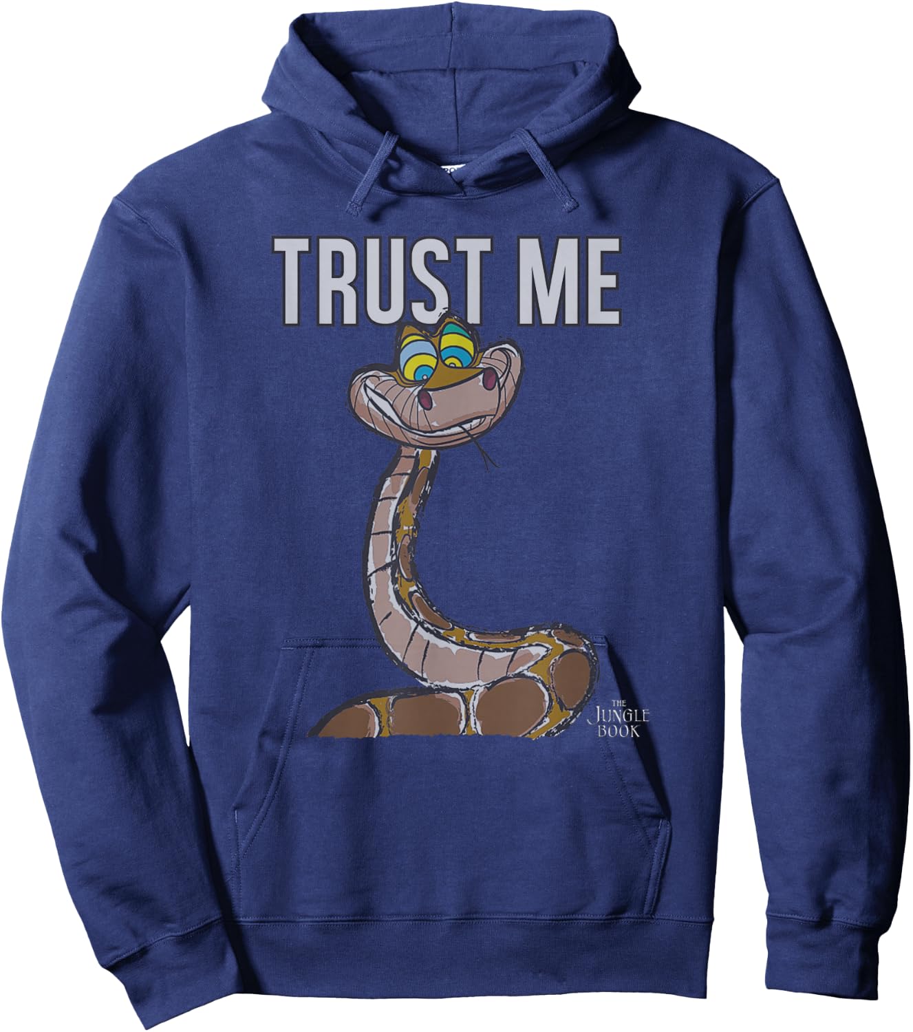 Disney The Jungle Book Kaa Trust Me Snake Poster Hoodie - Hoodie | Navy