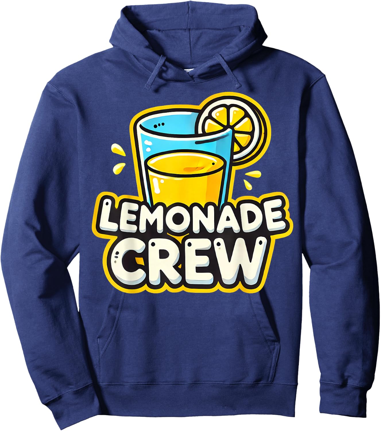Lemonade Crew Cute Summer Lemon Stand Kids Girls Boys Hoodie - Hoodie | Navy