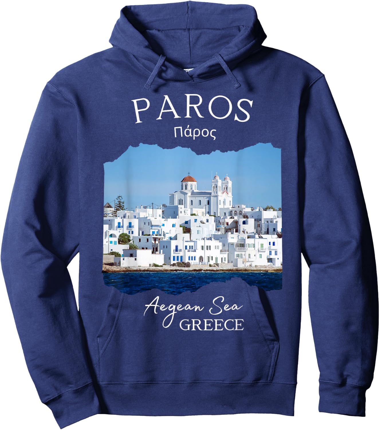 Greek Island Paros Greece Greek Vacation Souvenir Women Men Hoodie - Hoodie | Navy