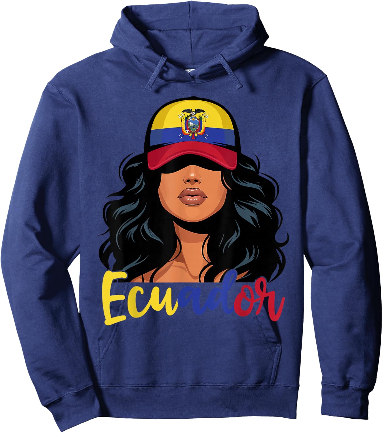 Ecuadorian Girl Ecuador Flag Proud Ecuatoriana Women Hoodie - Hoodie | Navy