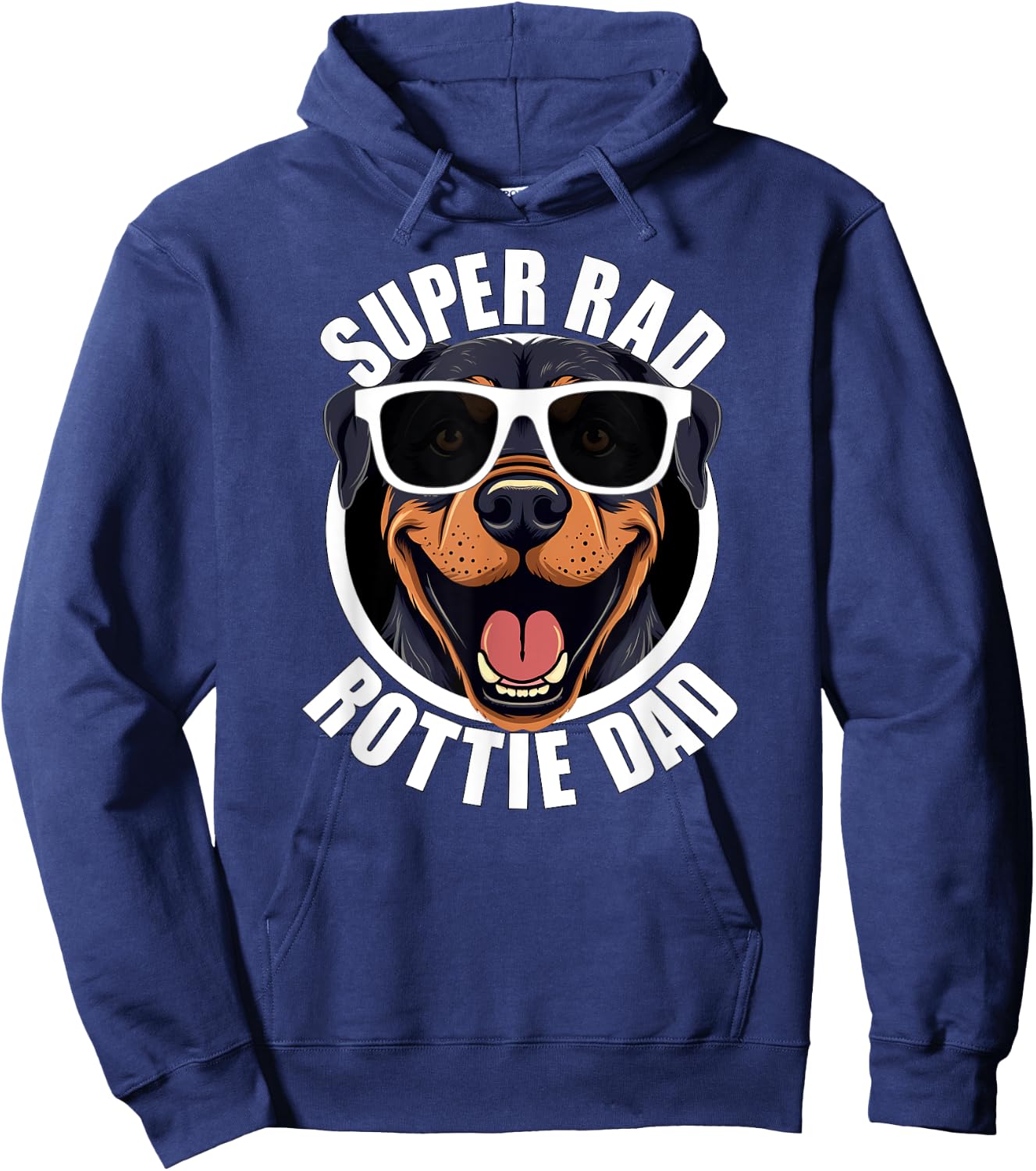 Rottweiler Dad Funny Father’s Day Rottie Dog Dad Men’s Hoodie - Hoodie | Navy
