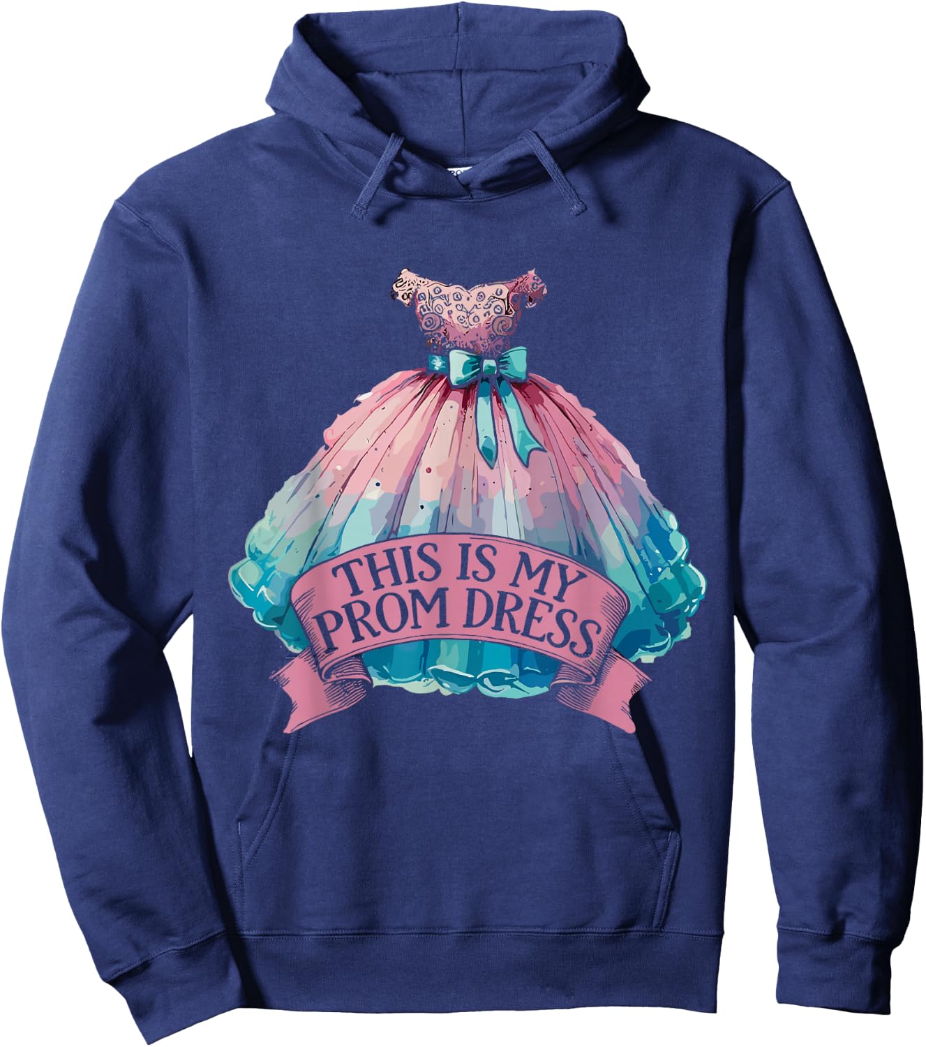 This Is My Prom Dress Prom Party Hoodie - Hoodie | Navy