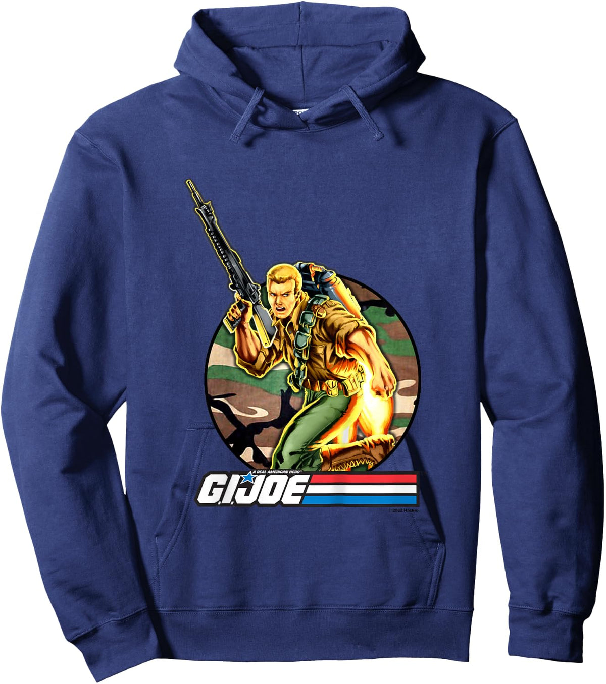 G.I. Joe A Real American Hero Jet Pack Action Retro Portrait Hoodie - Hoodie | Navy