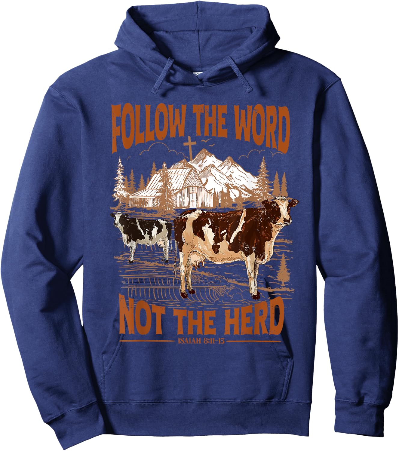 Follow the Word Not the Herd Hoodie - Hoodie | Navy