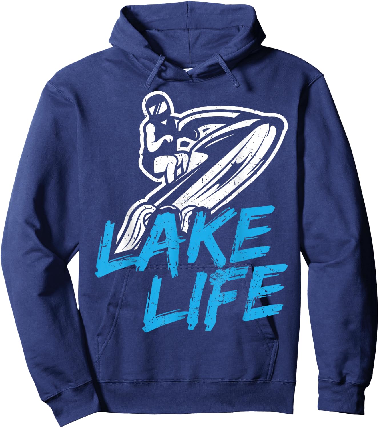 Lake Life Water Sports Jet-Ski Hoodie - Hoodie | Navy