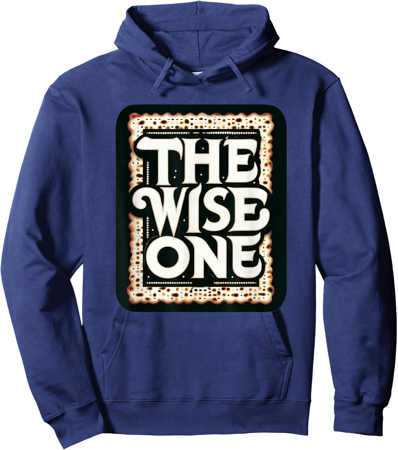 Passover The Wise One Matzah Funny Jewish Gift Pesach Hoodie - Hoodie | Navy