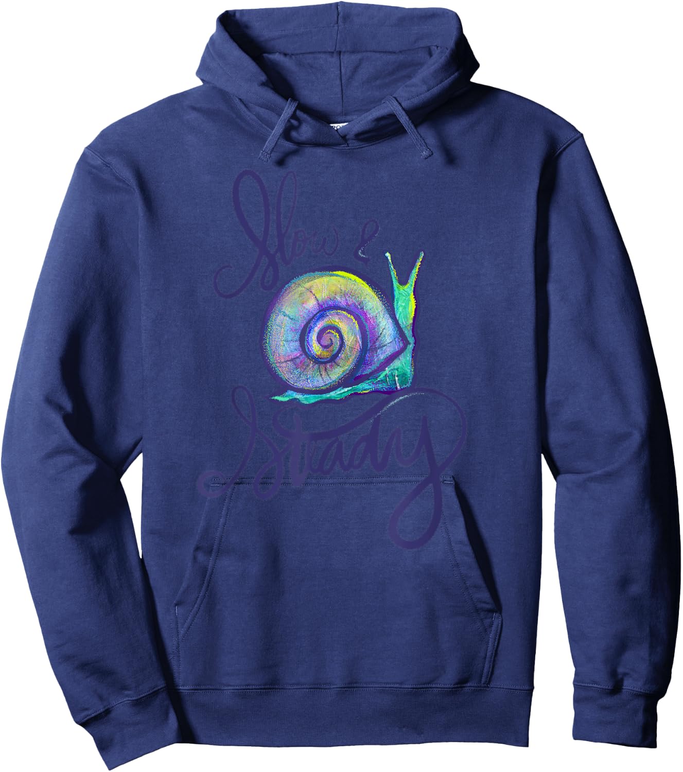 Slow and Steady Snail Hoodie - Hoodie | Navy