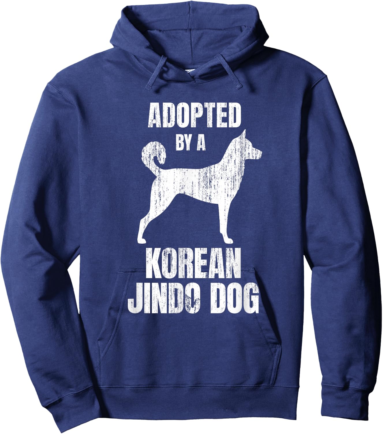 Korean Jindo - Funny Dog Lover Hoodie - Hoodie | Navy