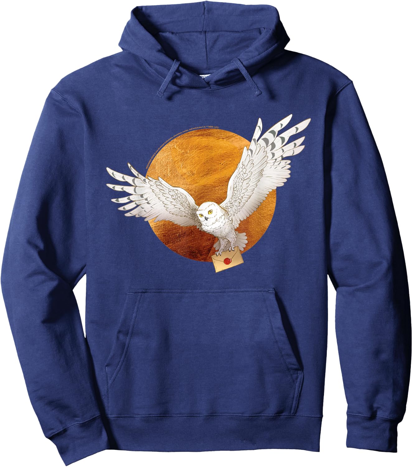 Harry Potter Hedwig and The Moon Small Hoodie - Hoodie | Navy