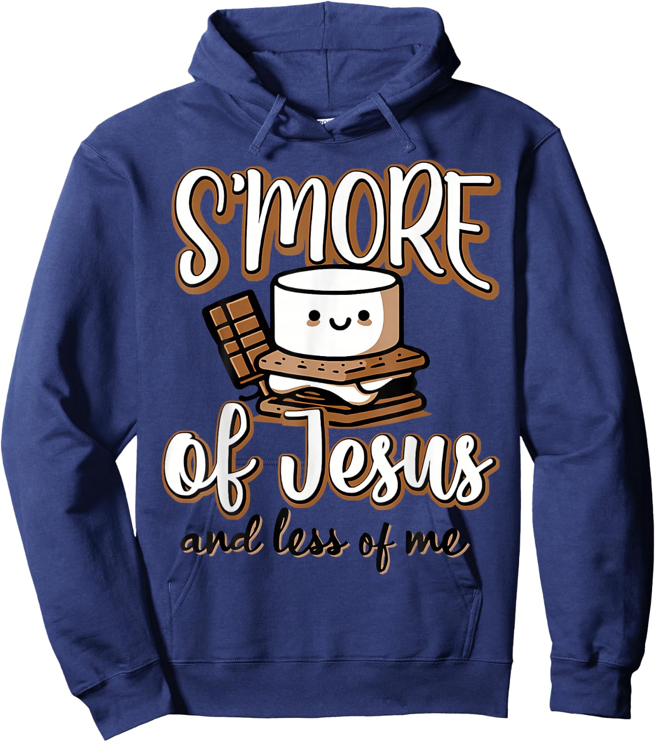 S'More of Jesus and Less of Me Hoodie - Hoodie | Navy