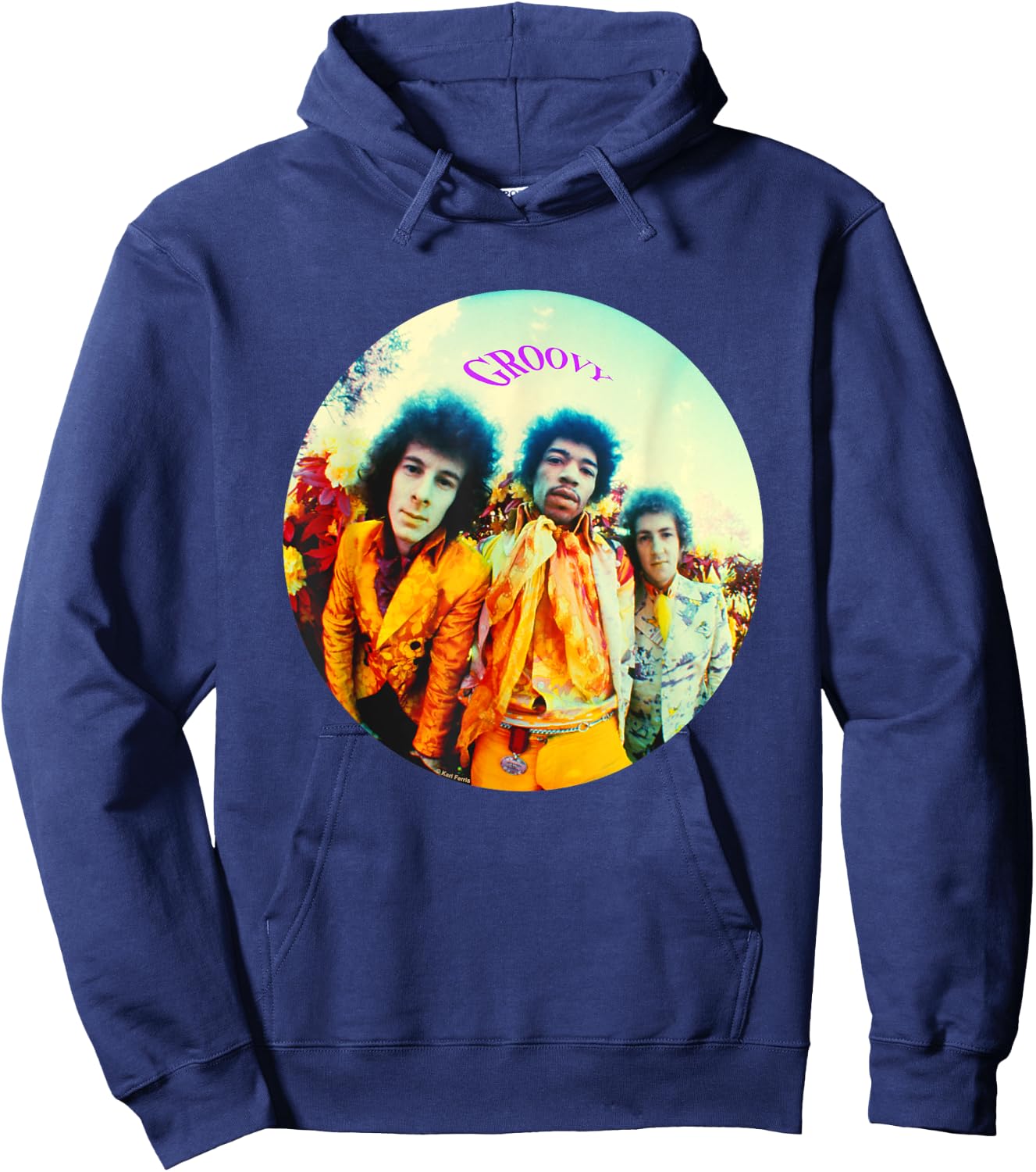 Karl Ferris Are You Experienced Jimi Hendrix Groovy Hoodie - Hoodie | Navy