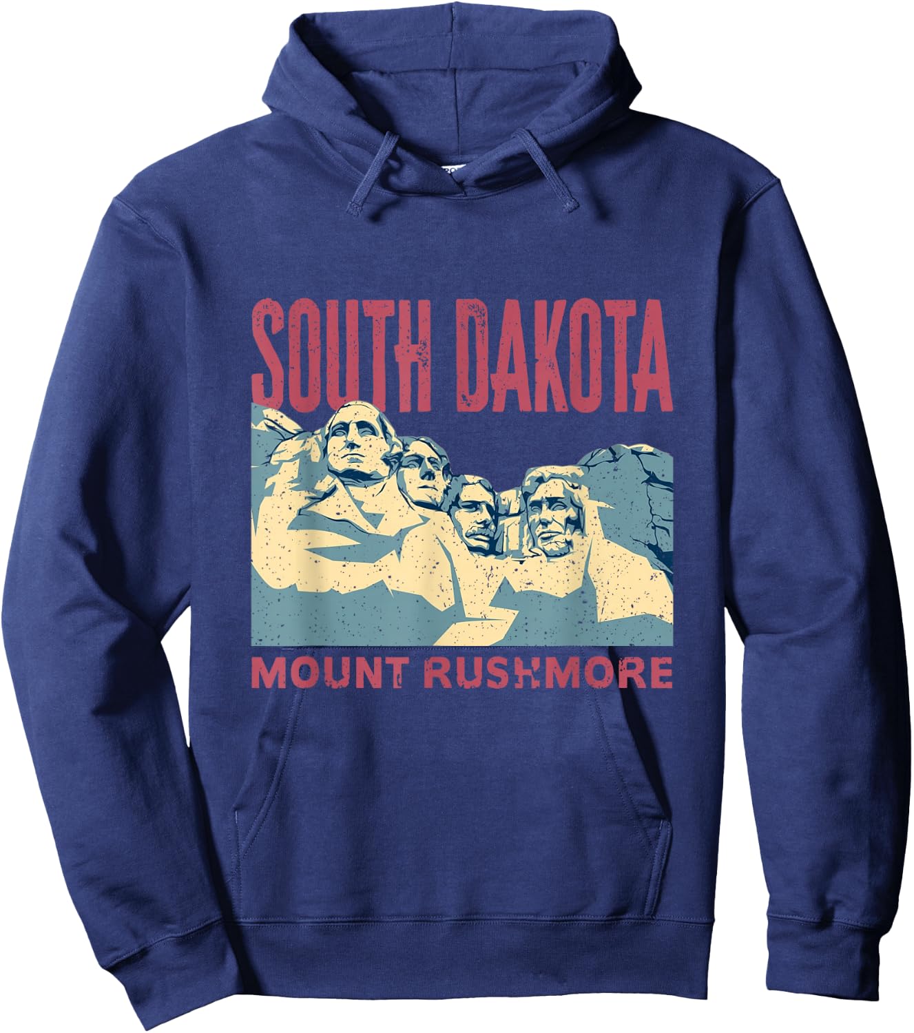 Vintage Mount Rushmore South Dakota US Founding Fathers Hoodie - Hoodie | Navy