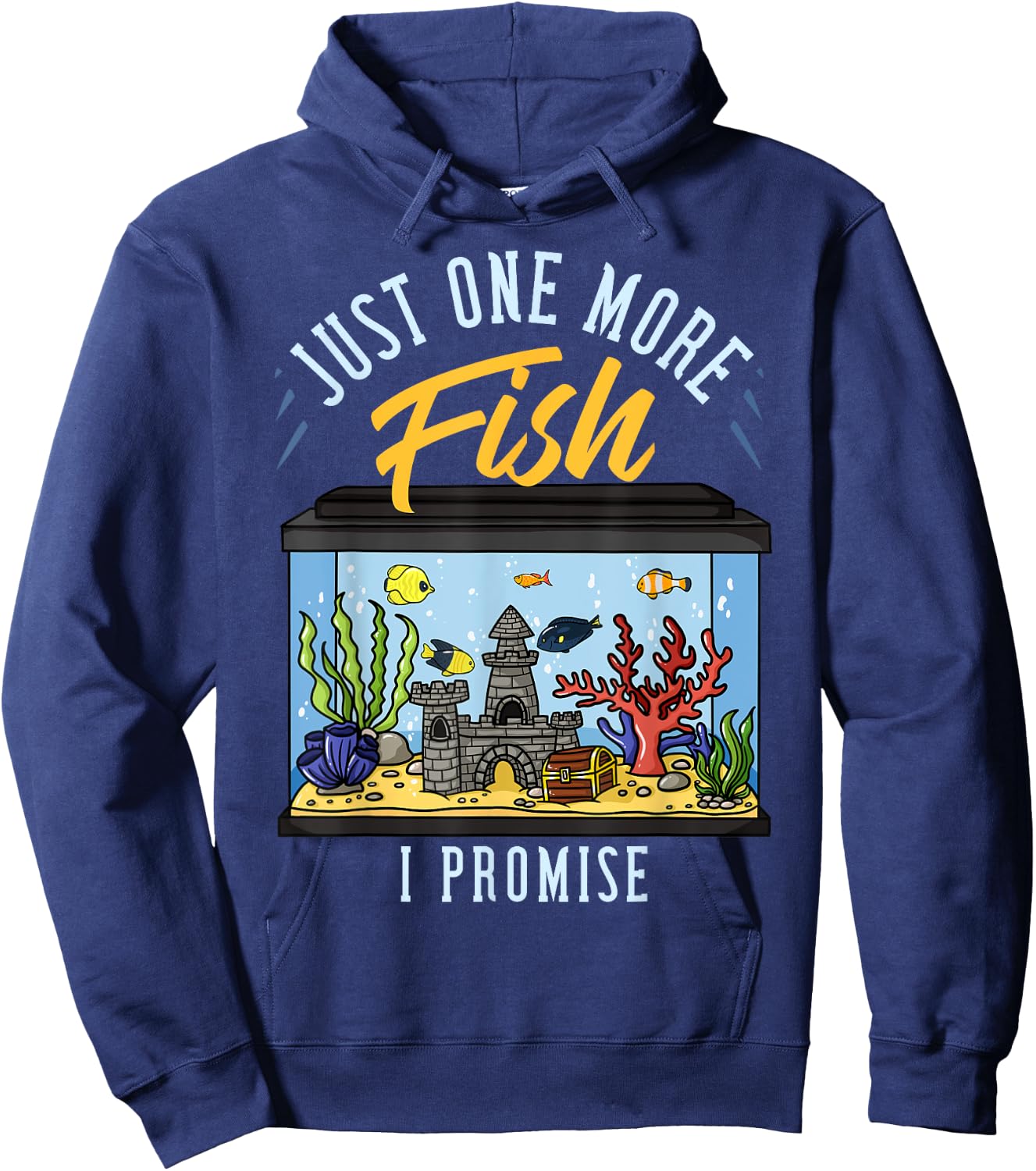 Fish Tank Aquarium Gift Saltwater Aquascaping Hoodie - Hoodie | Navy