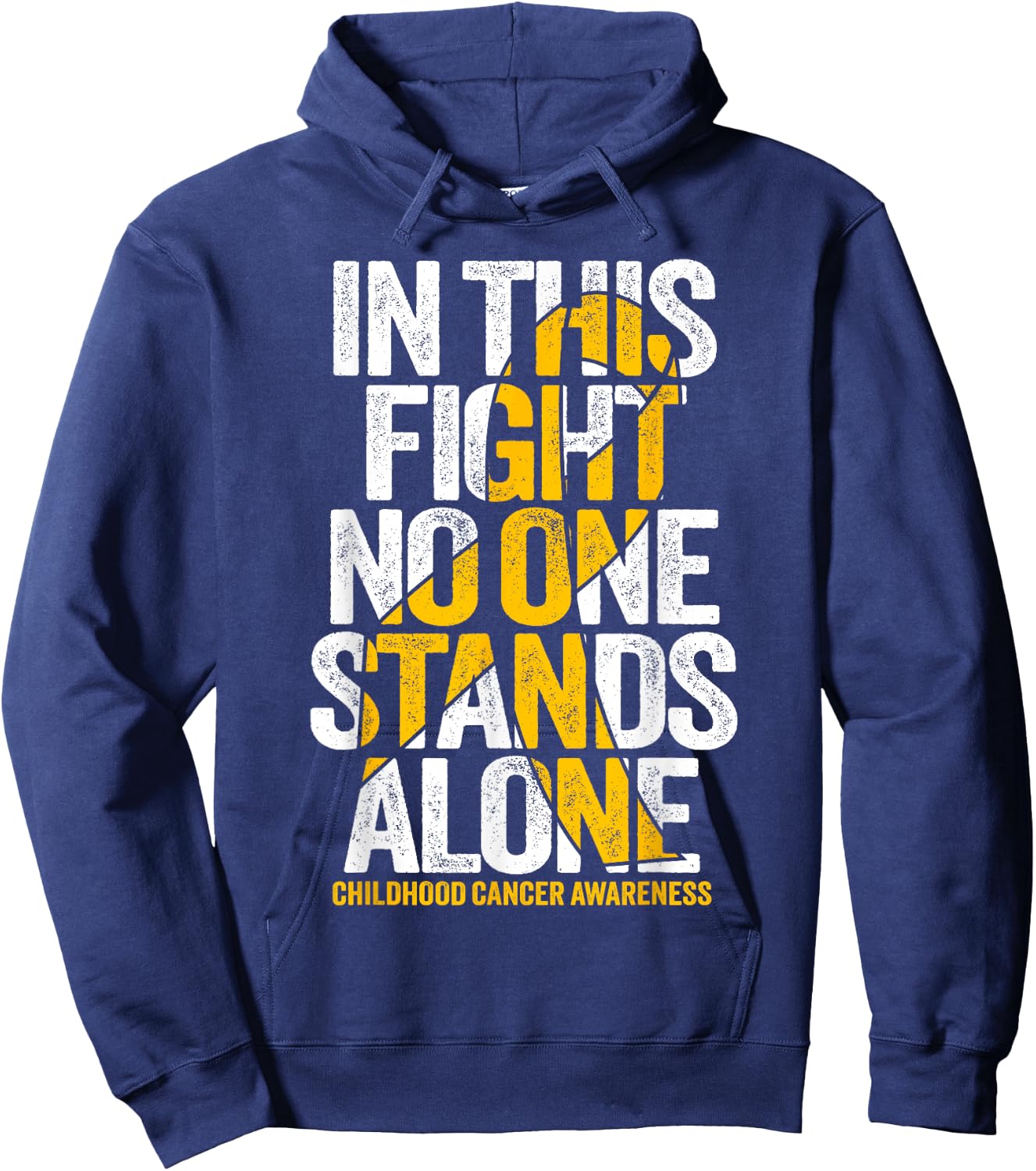 Childhood Cancer Support Squad Childhood Cancer Awareness Hoodie - Hoodie | Navy