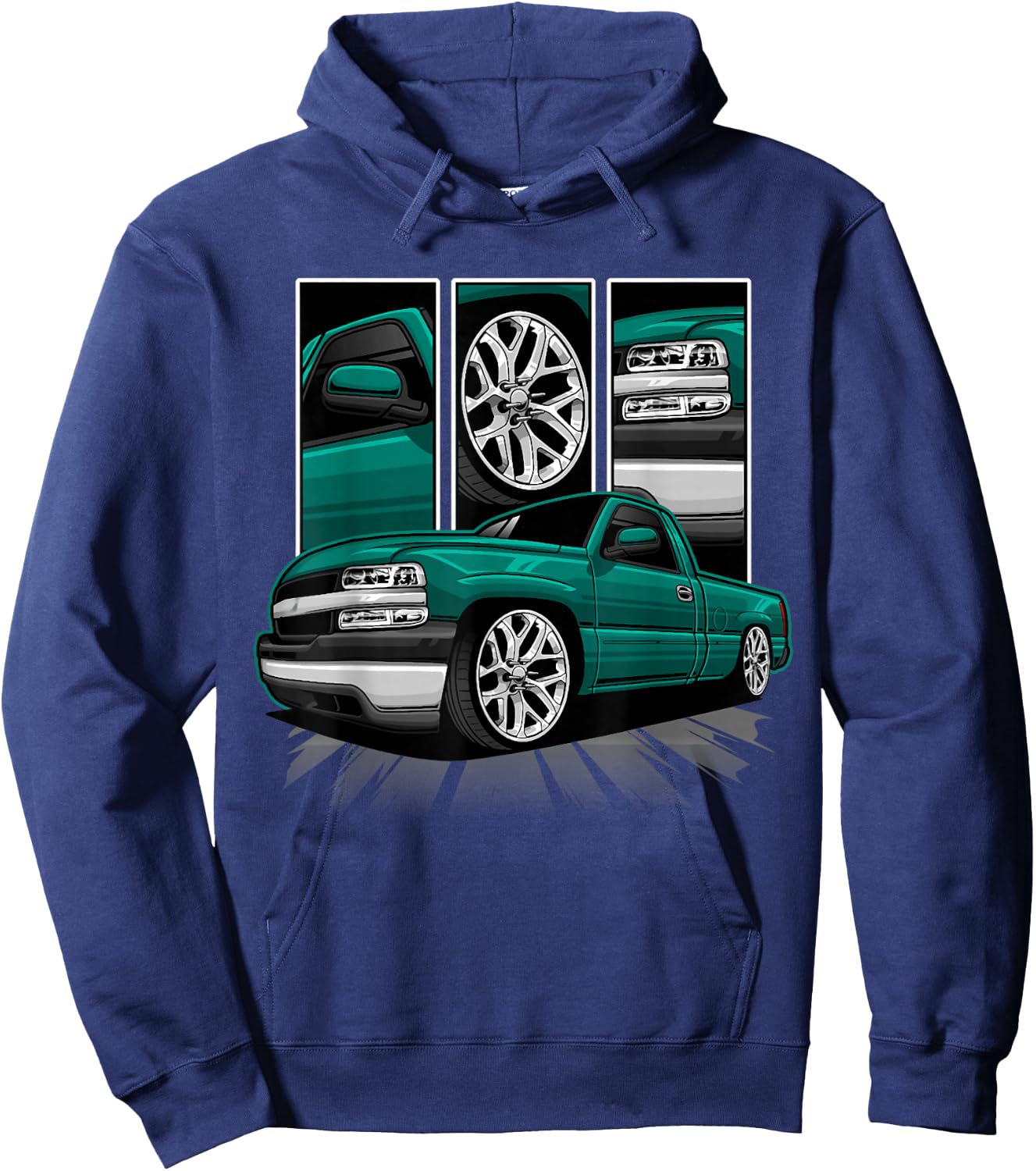 GMT800 1500 Truck 90S K1500 C1500 GMT400 Hoodie - Hoodie | Navy
