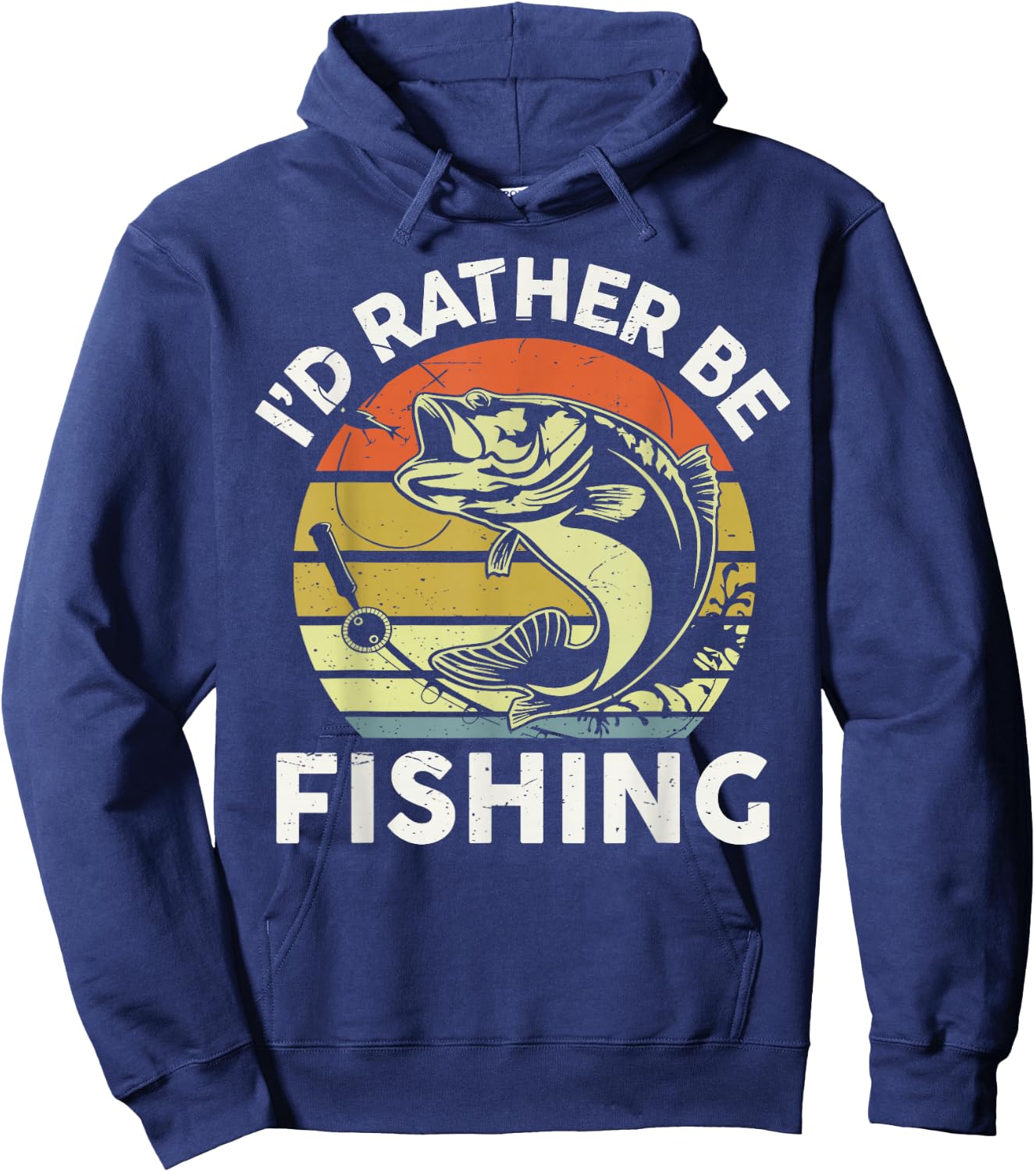 Id Rather Be Fishing-Shirt Men Women Boy Kids Funny Dad Hoodie - Hoodie | Navy