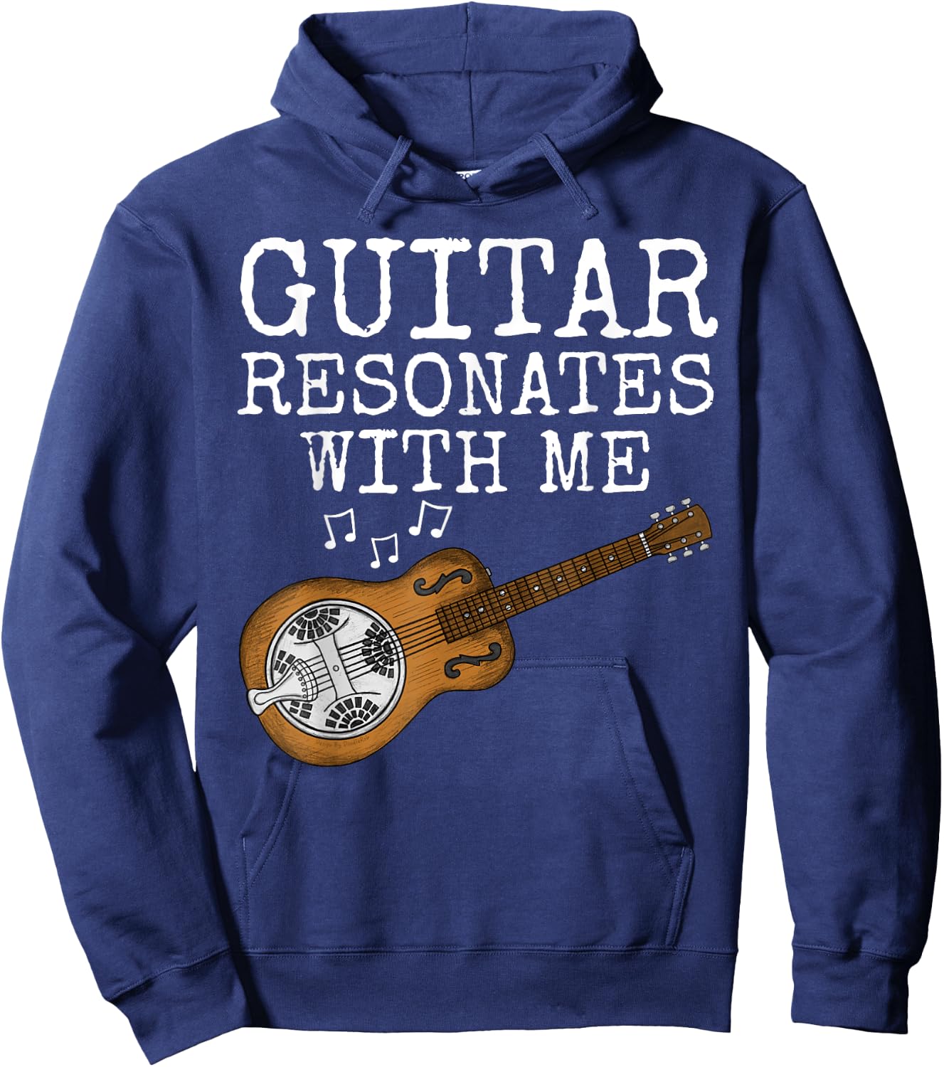 Guitar Resonates With Me, Resonator Guitar, Slide Guitarist Hoodie - Hoodie | Navy