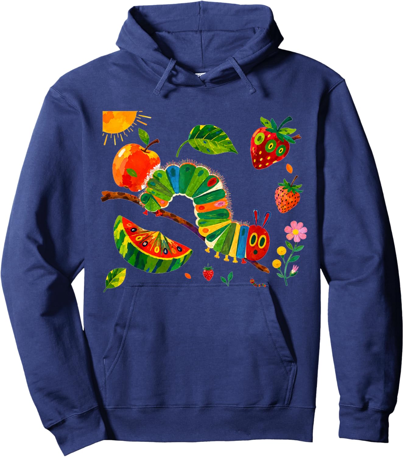 Flower Cute Caterpillar Costume Garden Floral Bug Lover Kid Hoodie - Hoodie | Navy