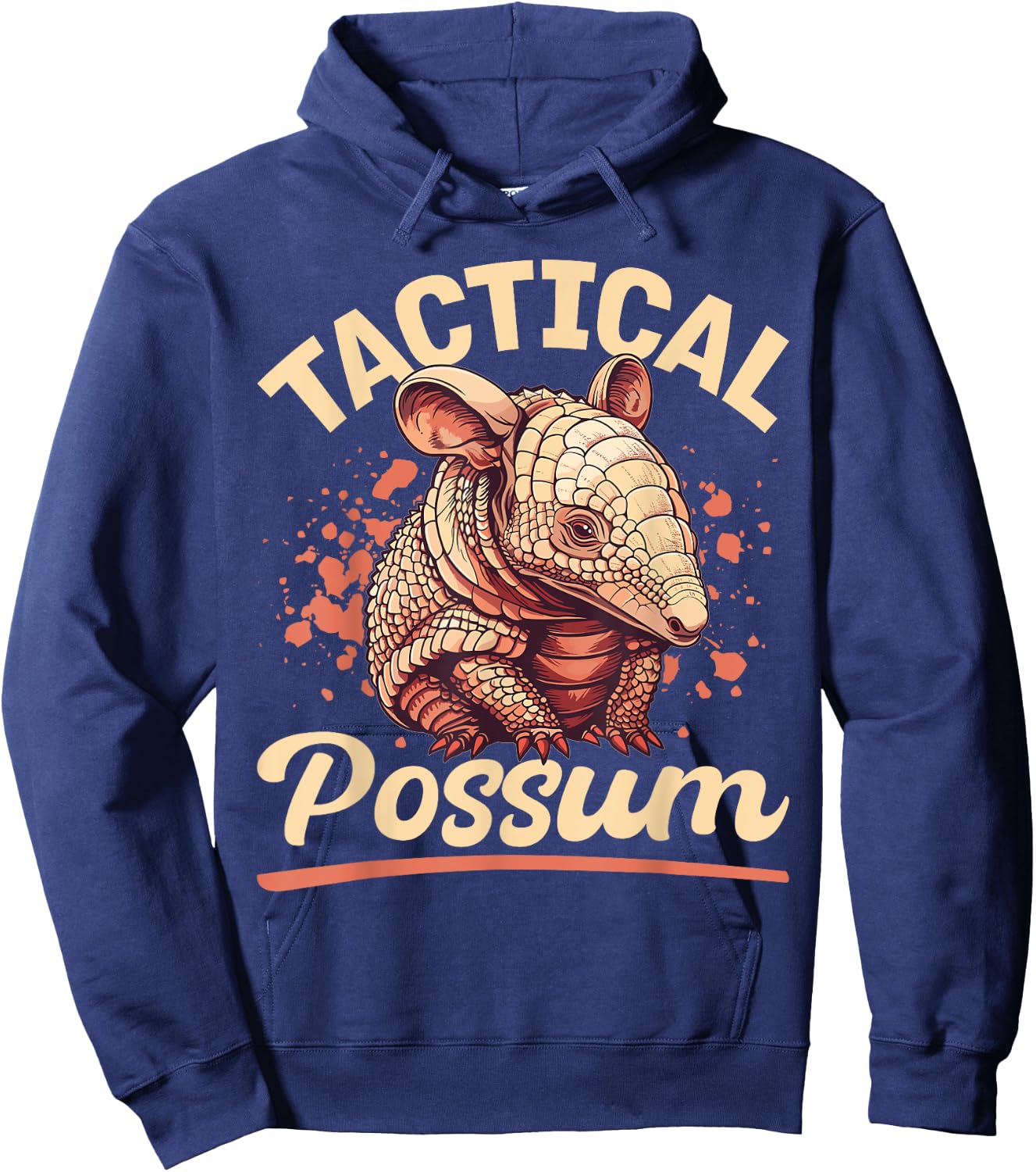 Funny Armadillo Animal Tactical Possum Hoodie - Hoodie | Navy