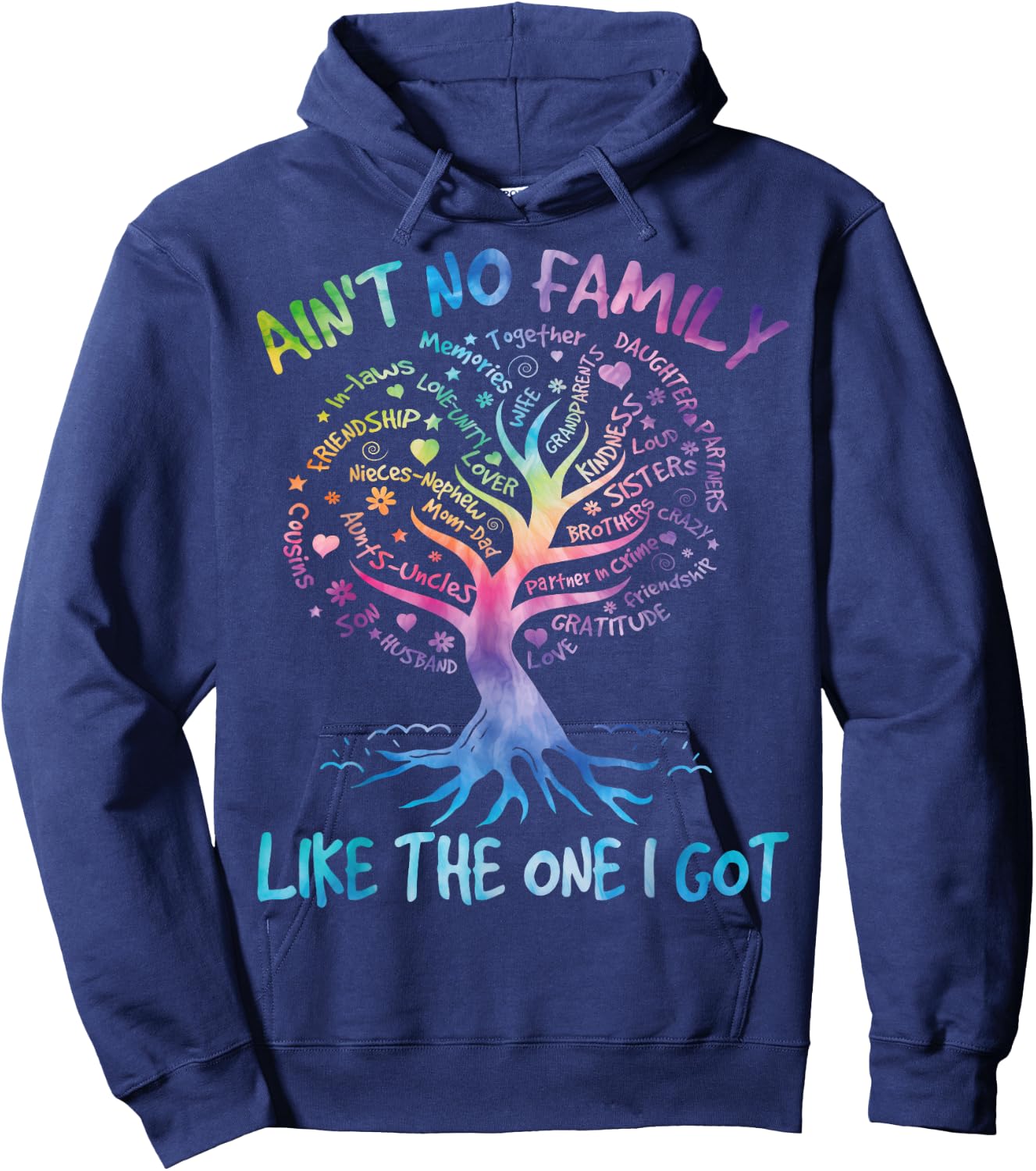 Family Reunion Party 2024 Shirt Family Matching Tie Dye Hoodie - Hoodie | Navy
