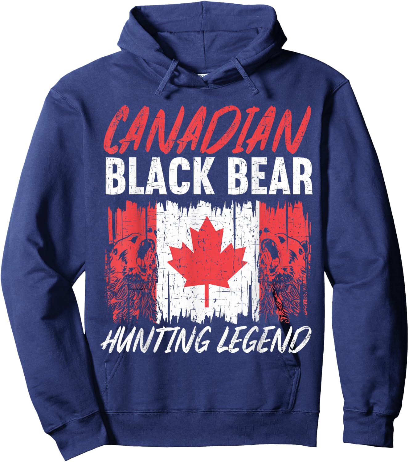 Canadian Black Bear Hunting Legend Canada Black Bear Hunting Hoodie - Hoodie | Navy