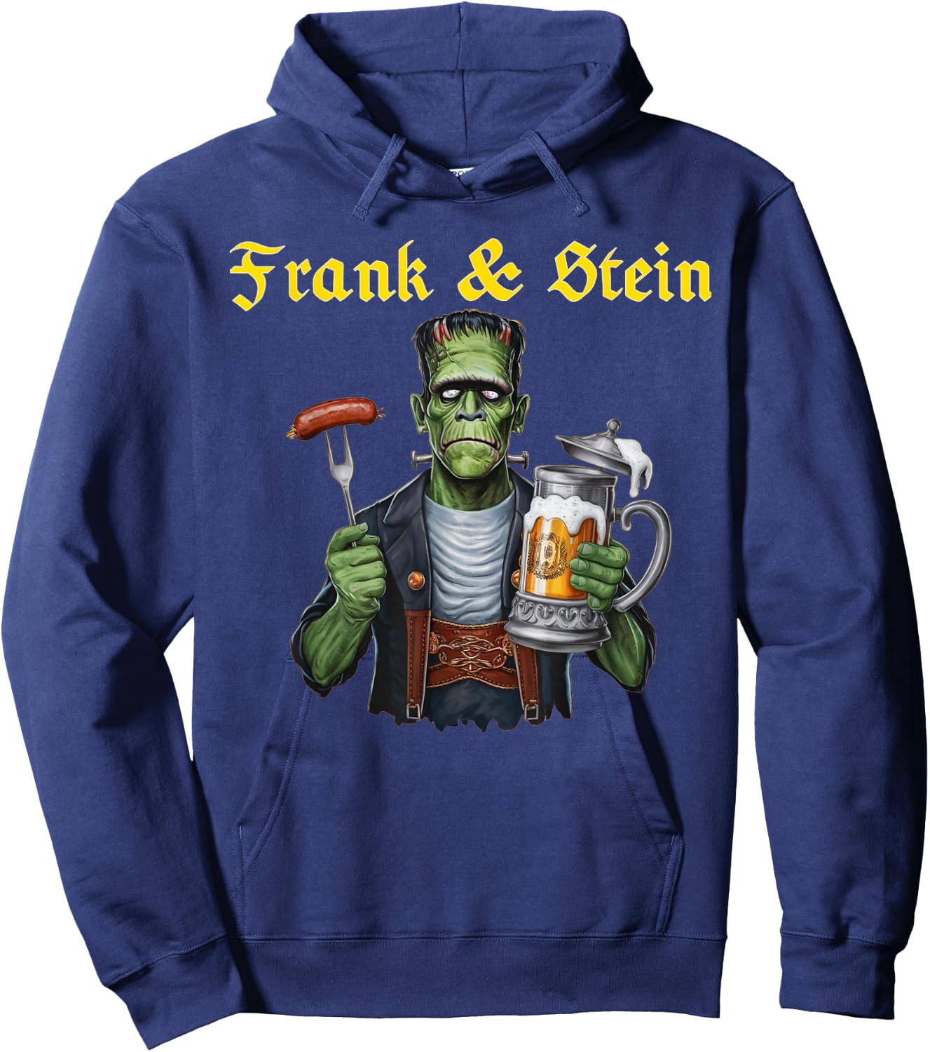 Frank and Stein Oktoberfest Funny German Beer Bavarian Hoodie - Hoodie | Navy