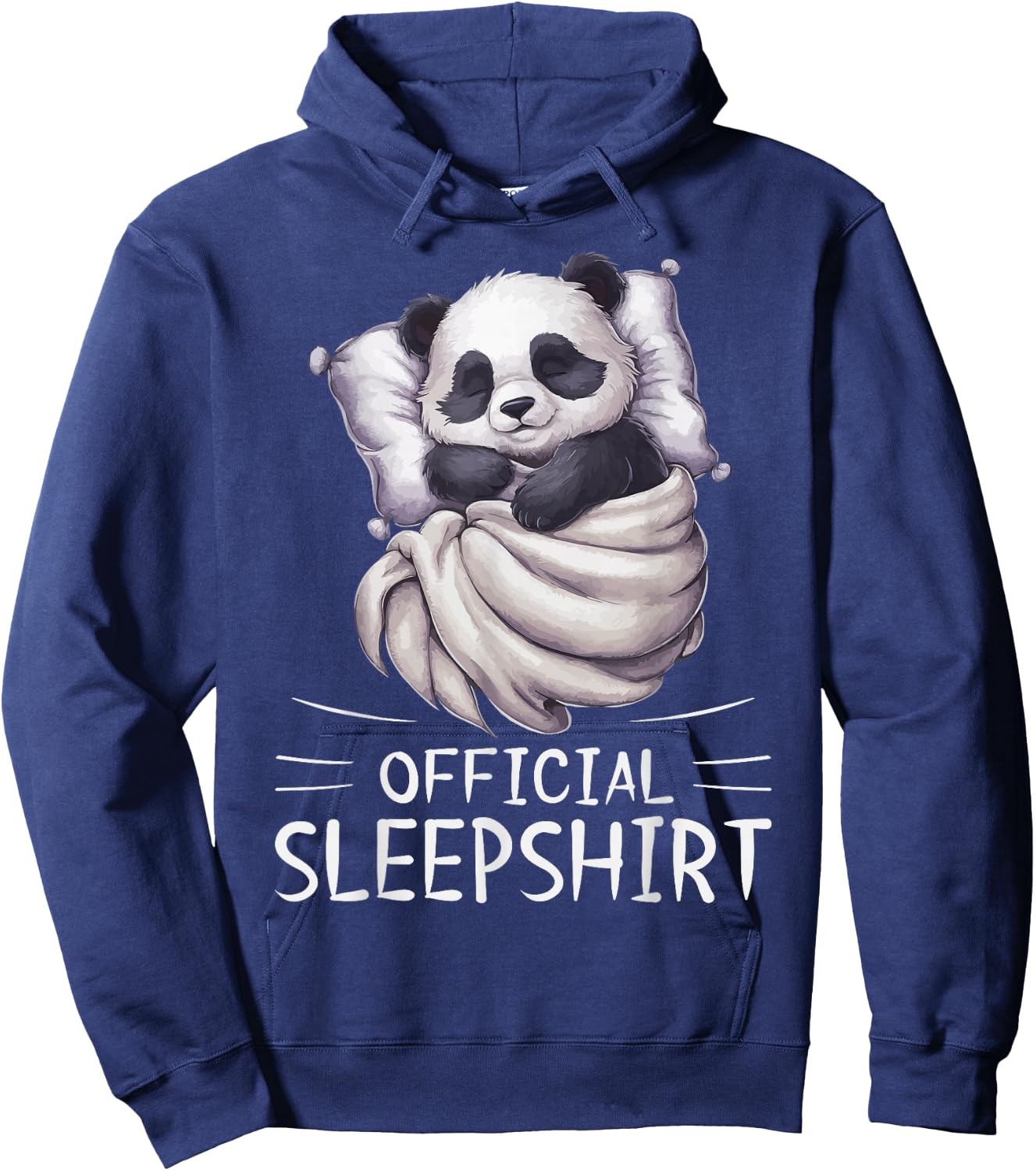 Panda Bear Animal Official Sleepshirt Pajamas Nightgown Hoodie - Hoodie | Navy