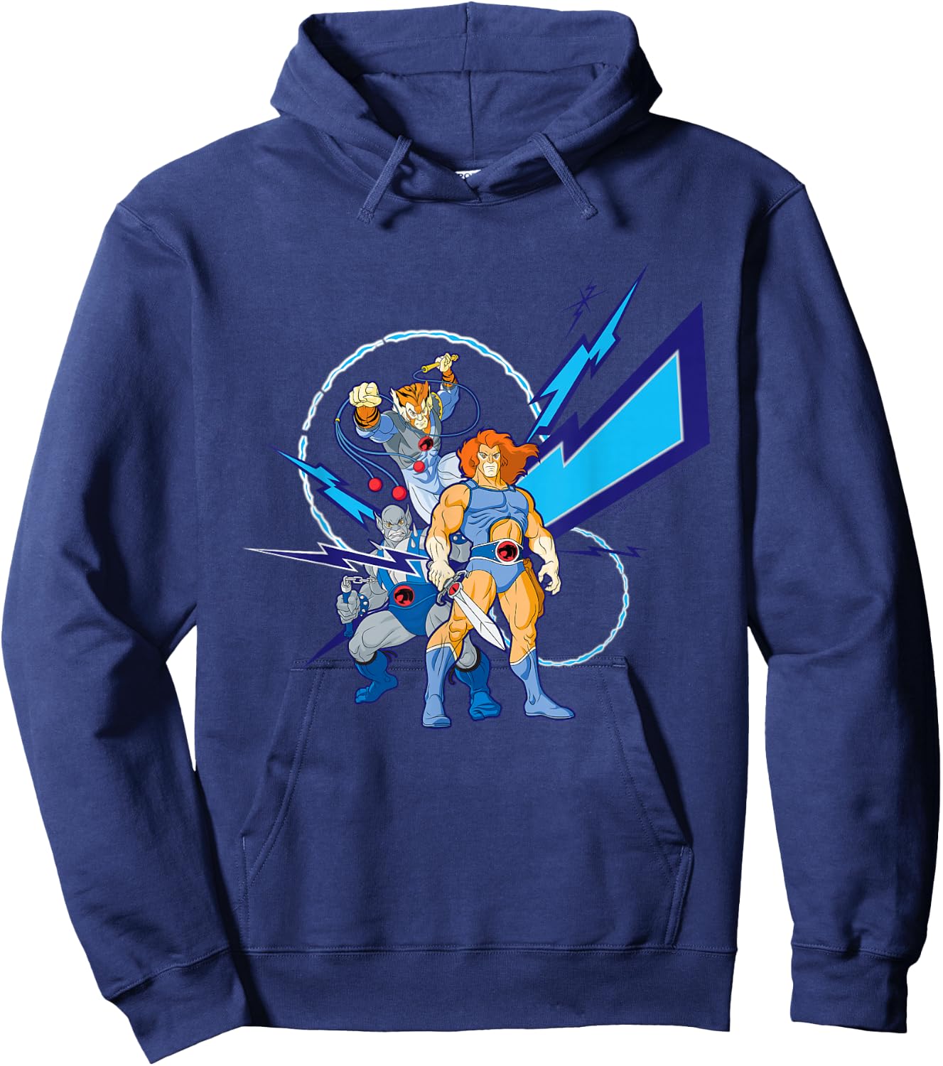 Thundercats Panthro, Tygra and Lion-O Zap Attack Hoodie - Hoodie | Navy