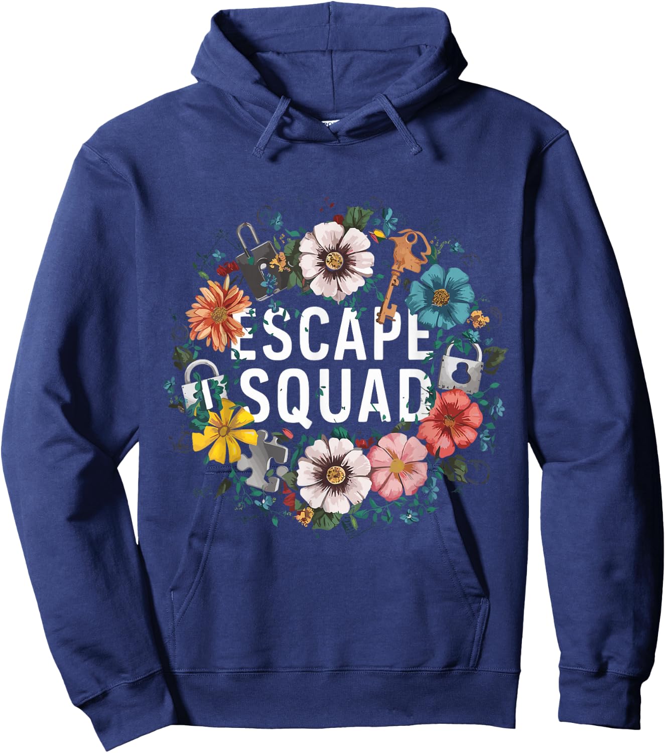 Escape Room Birthday Party Matching Group Outfits - Escape Hoodie - Hoodie | Navy