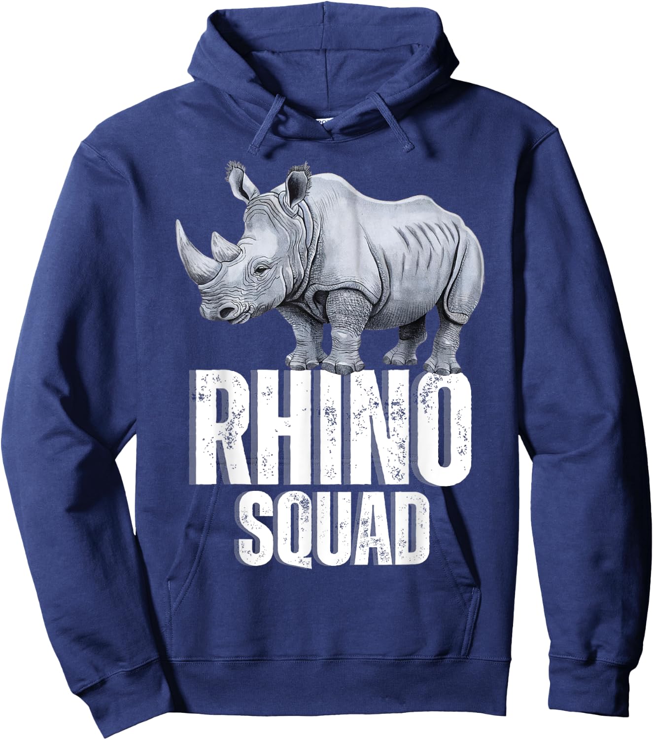 Rhino Squad Rhino Team Rhino Lover Rhinoceros Women Kids Men Hoodie - Hoodie | Navy