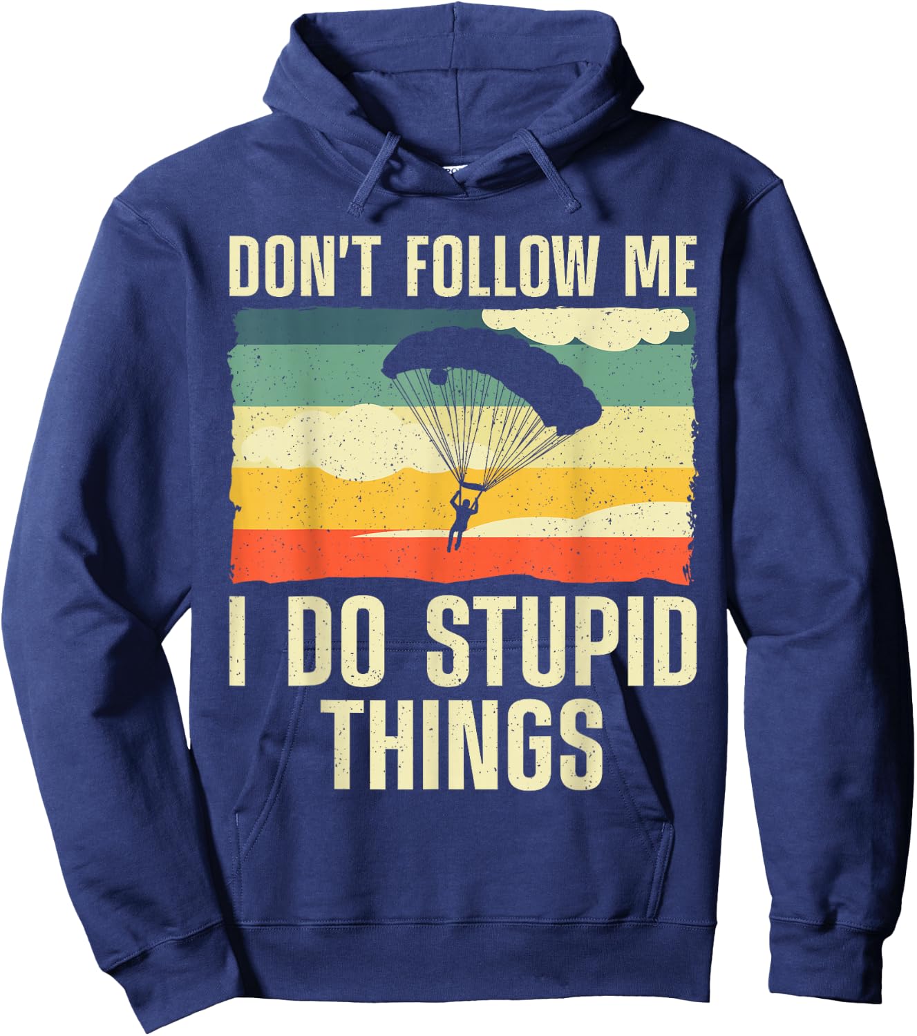 Cool Skydiving Art Women Skydiver Skydive Sky Diving Hoodie - Hoodie | Navy