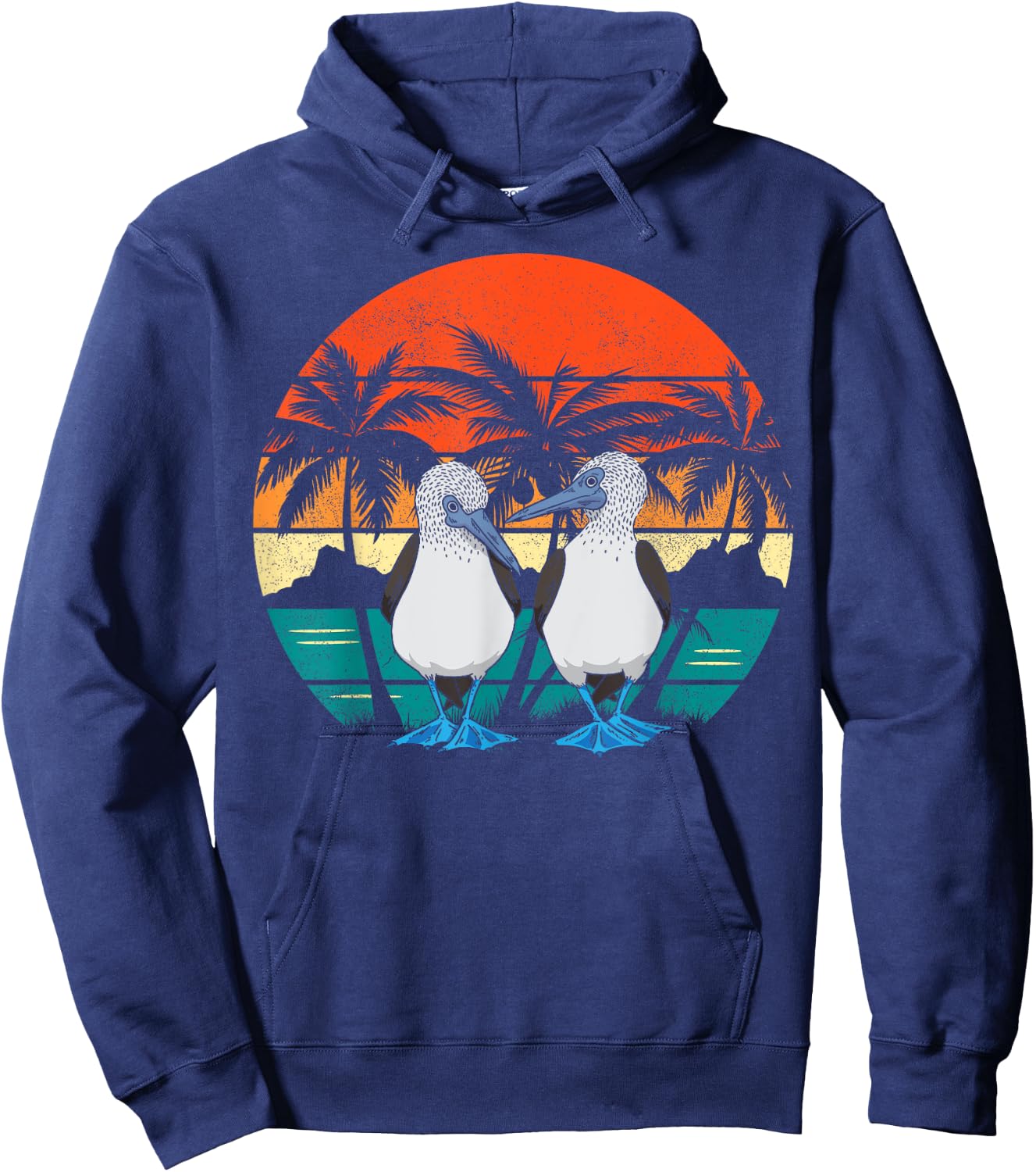 Seabirds Blue-footed Booby Galapagos Bird Hoodie - Hoodie | Navy