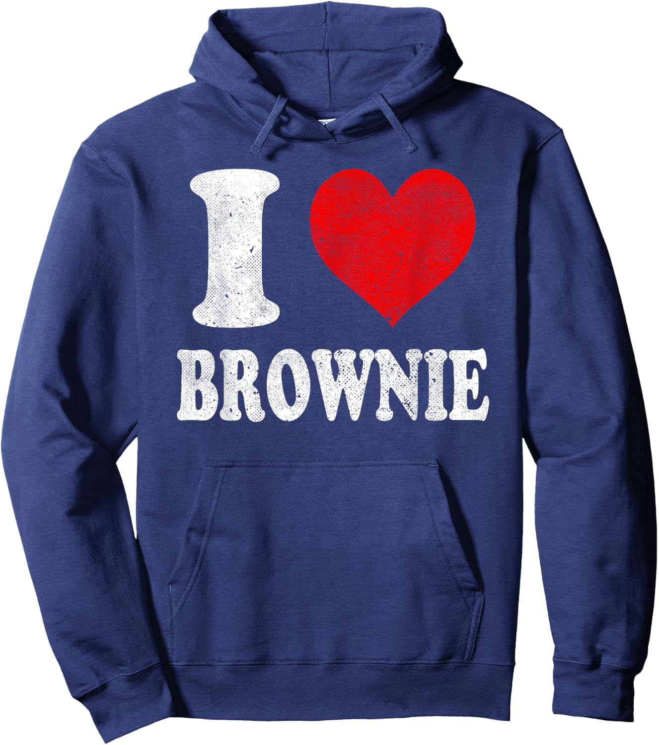 I Love Brownie Vintage Hoodie - Hoodie | Navy