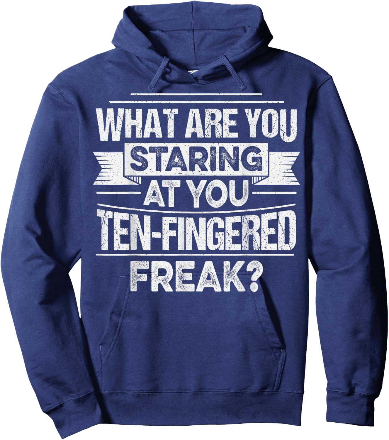 Thumb Amputation Quote for a Finger Amputation survivor Hoodie - Hoodie | Navy