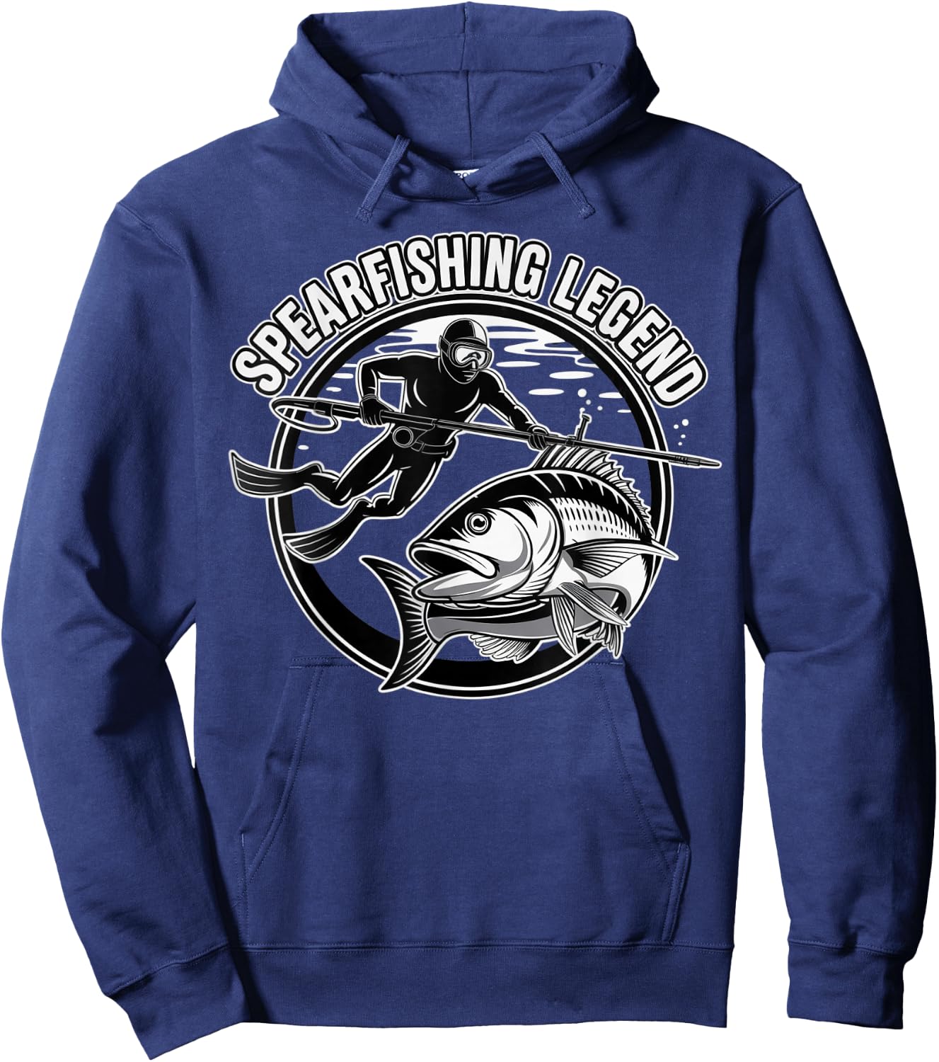 Spearfishing Legend Fisherman Fish Angler Spearfishing Hoodie - Hoodie | Navy