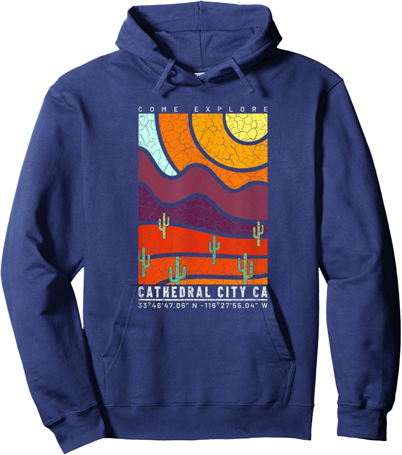 Cathedral City California Desert Souvenir Cathedral City Hoodie - Hoodie | Navy