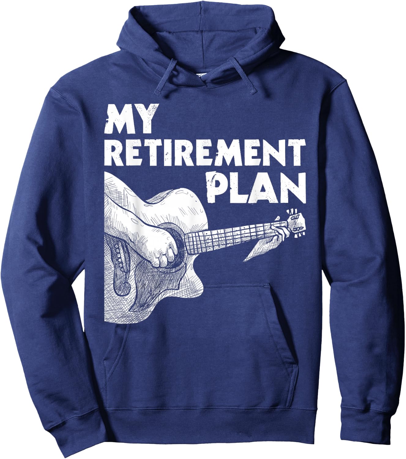 My Retirement Plan - Guitar Player Guitarist Musician Hoodie - Hoodie | Navy