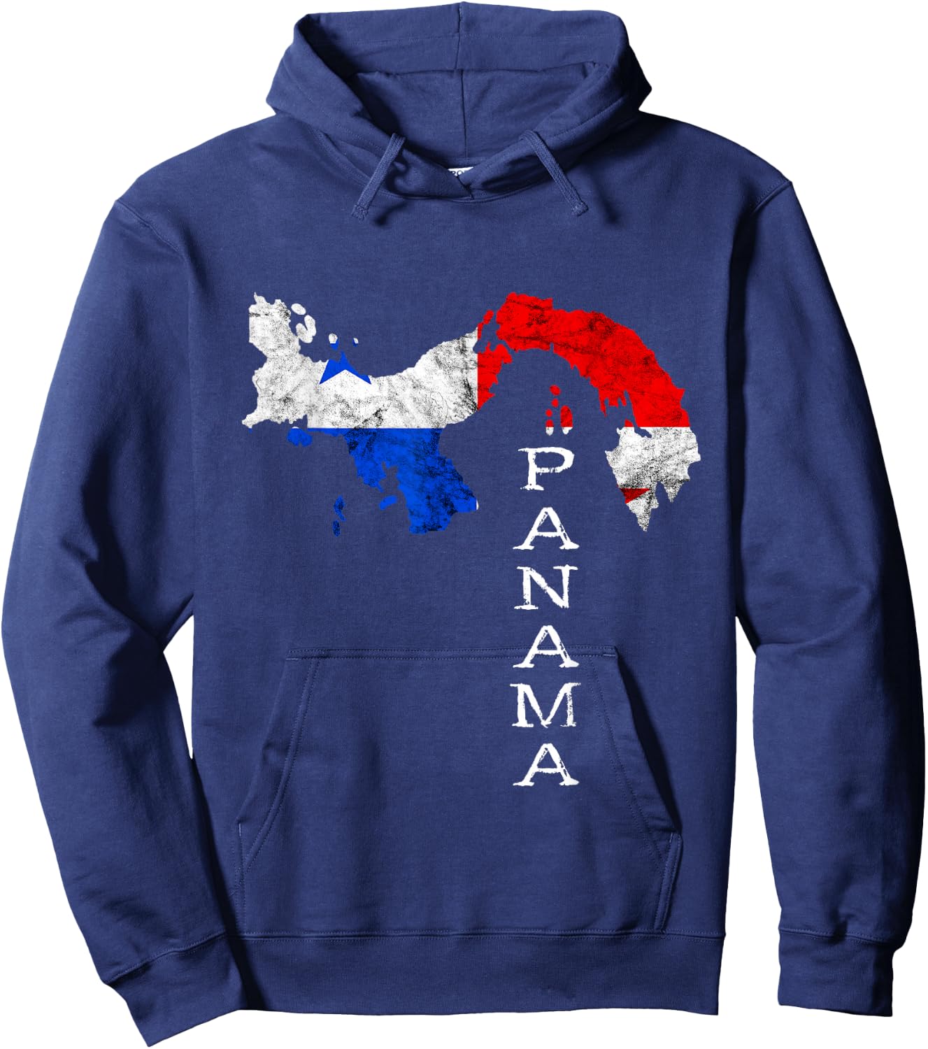 Panama Map Outline Panamanian Flag Panama Travel Hoodie - Hoodie | Navy