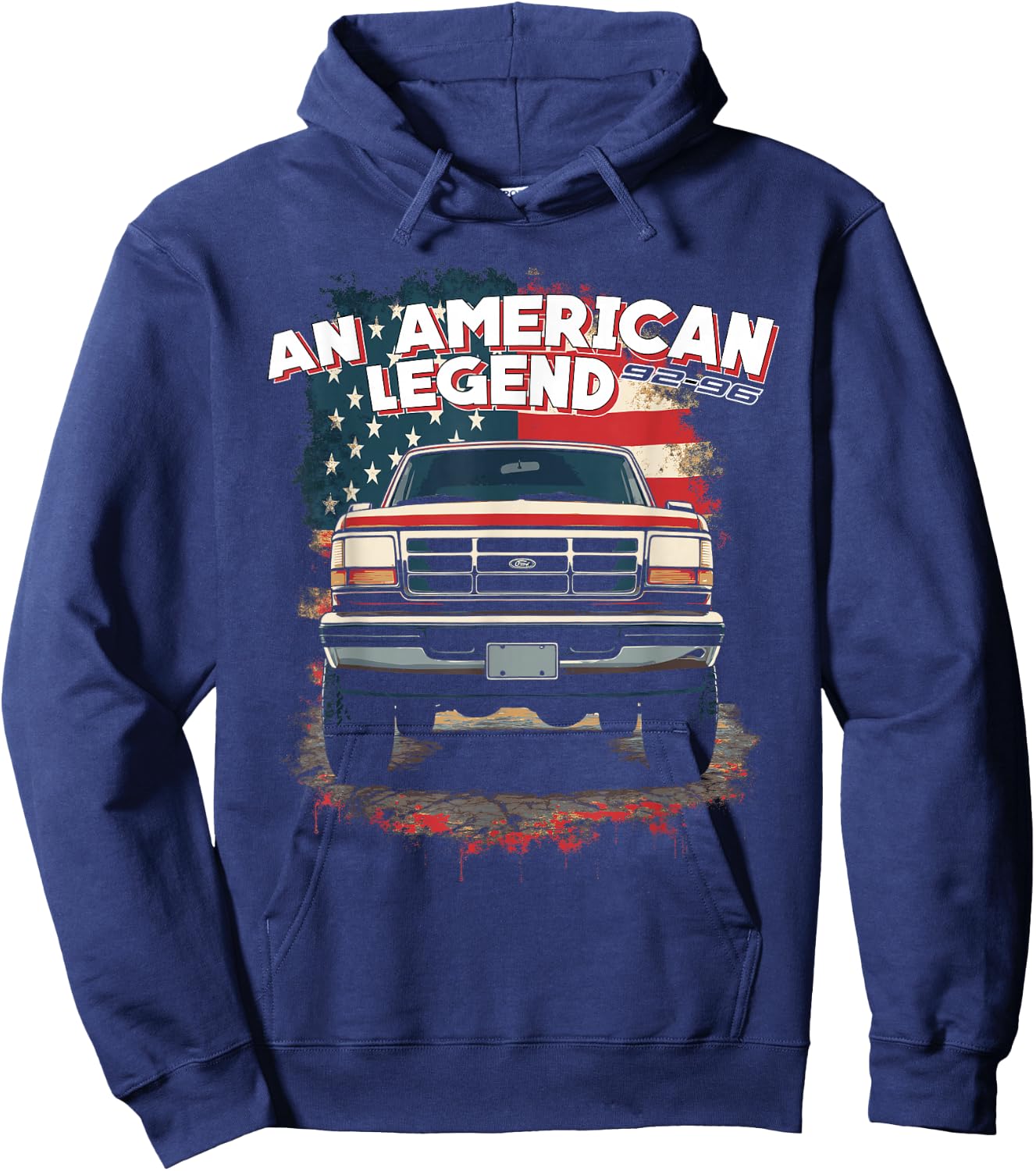 5th Generation 92-96 OBS An American Legend 90's OBS Truck Hoodie - Hoodie | Navy