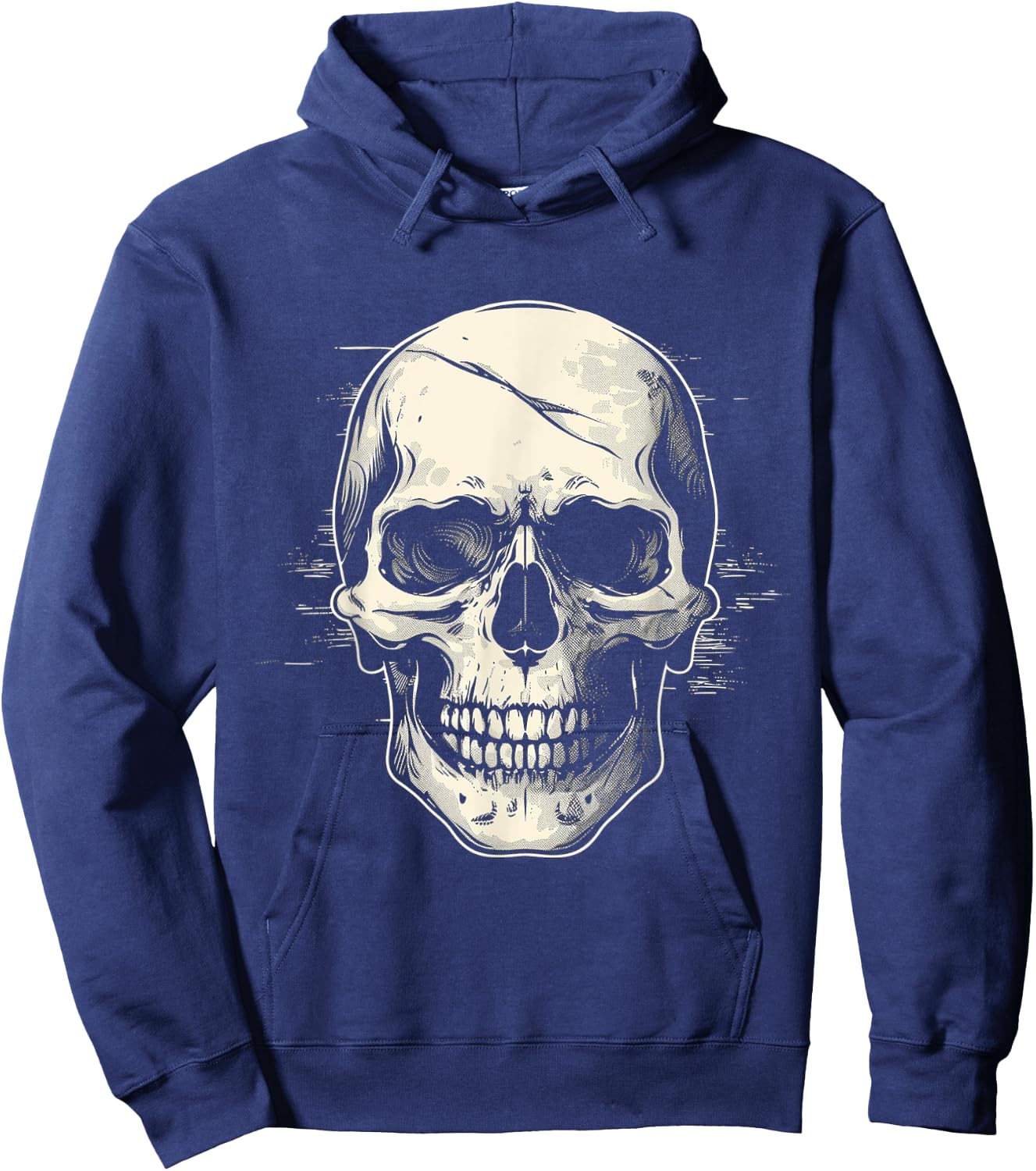 Skull Costume Halloween Spooky Art Skull Hoodie - Hoodie | Navy