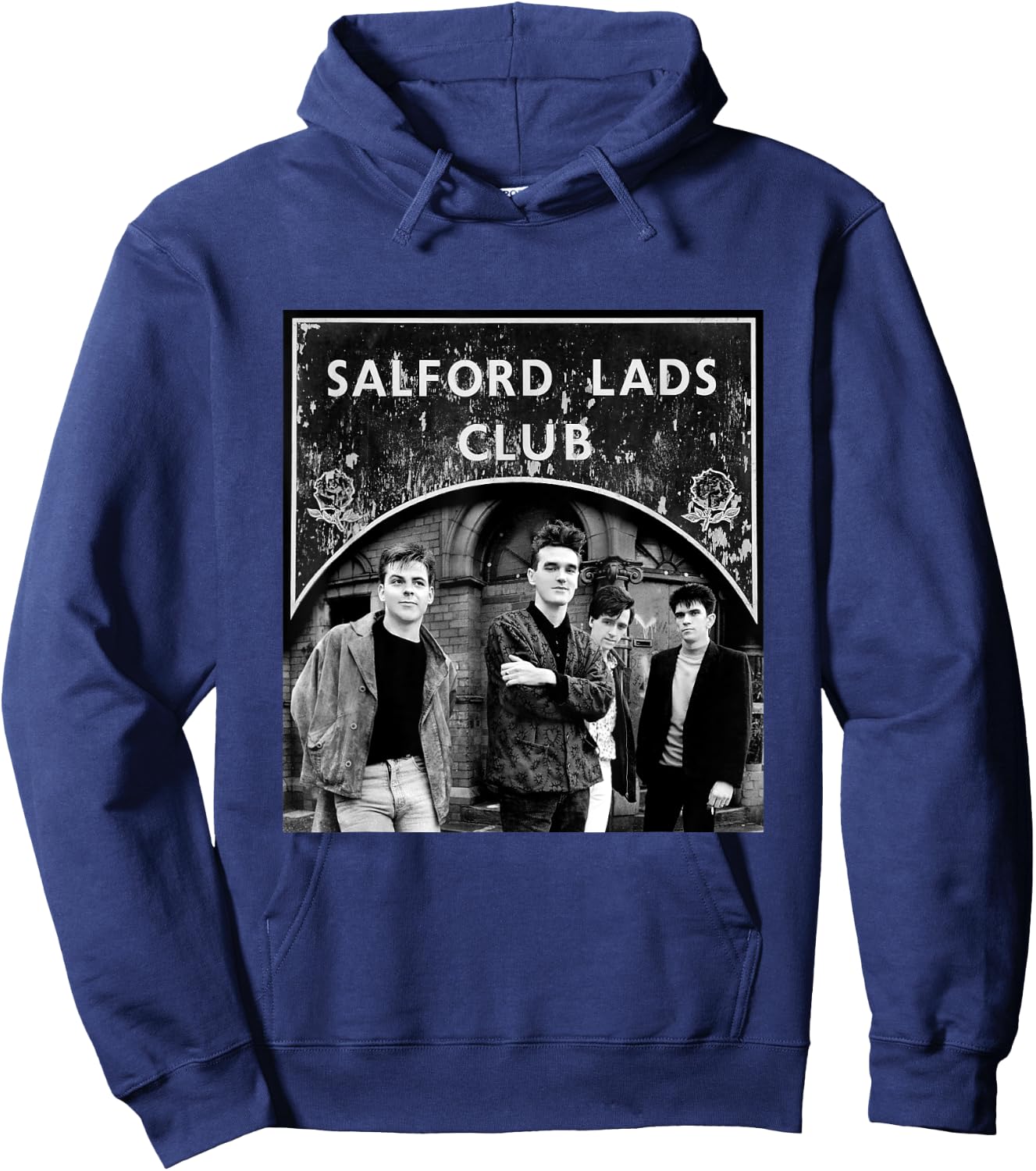The Smiths At The Salford Lads Club Main Collage Hoodie - Hoodie | Navy