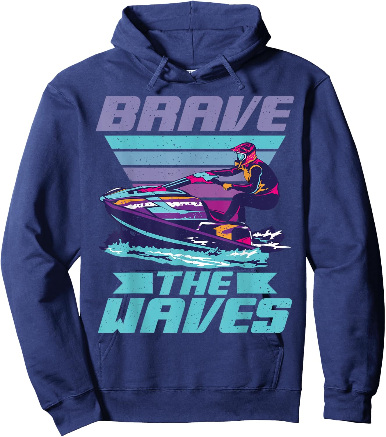 Brave the Waves Jetski Hoodie - Hoodie | Navy