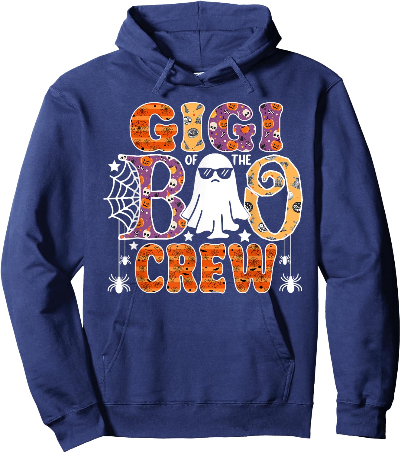Gigi Of The Boo Crew Funny Halloween Family Matching Hoodie - Hoodie | Navy