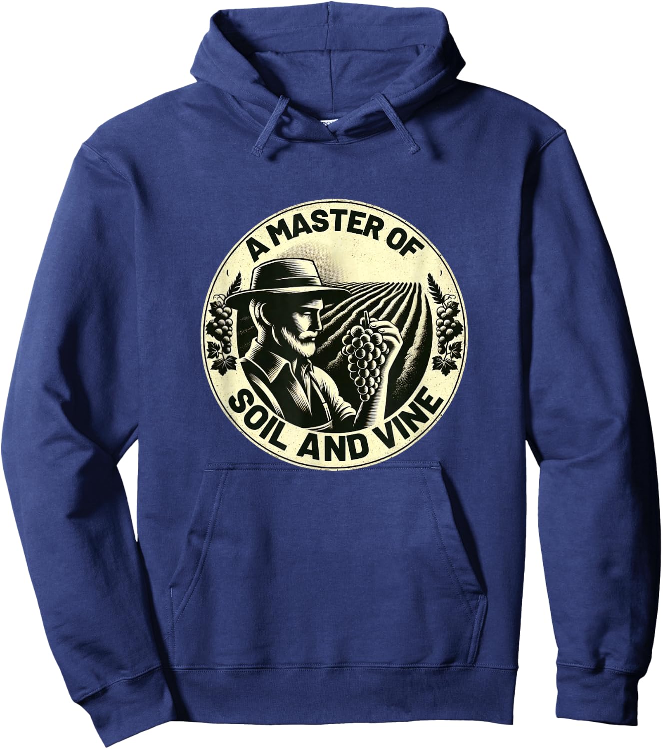 Classic A Master Of Soil And Vine Winemaking Hoodie - Hoodie | Navy
