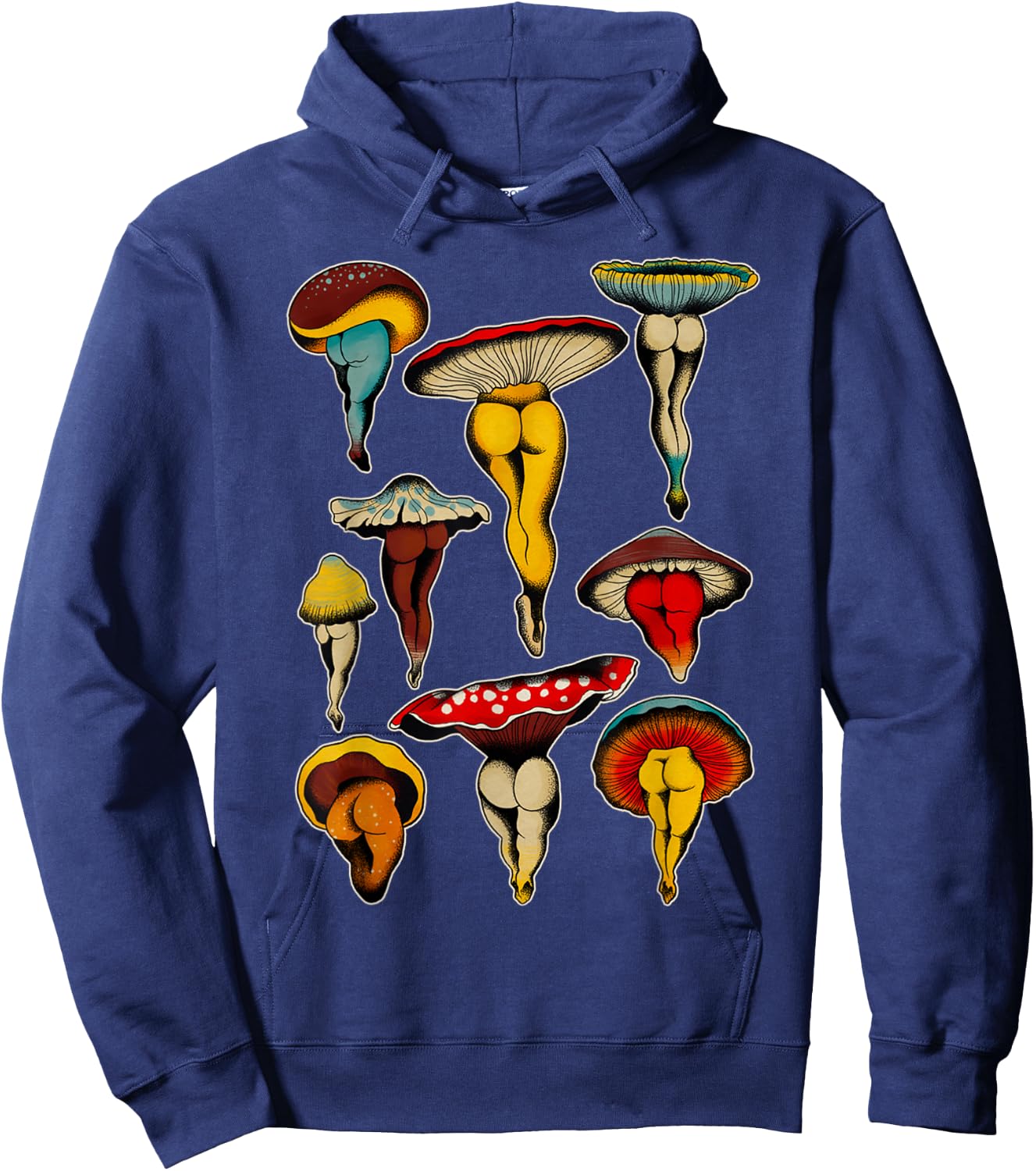 Mushroom Sexy Mycology Fungi Foraging Mushroom Whisperer Hoodie - Hoodie | Navy